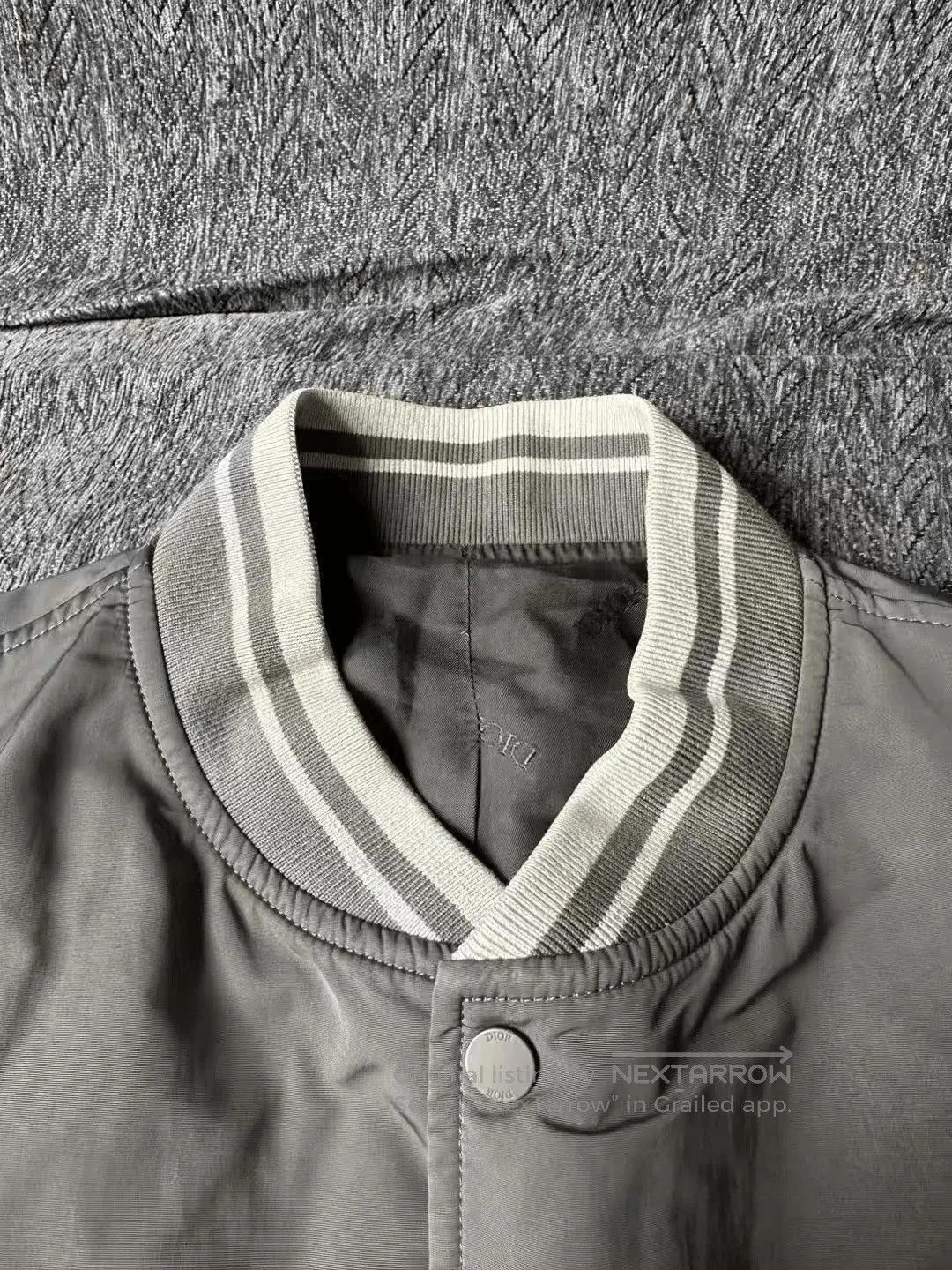 Dior Dior Logo Baseball Jacket in Gray. Size US XL / EU 56 / 4 - 3 Thumbnail