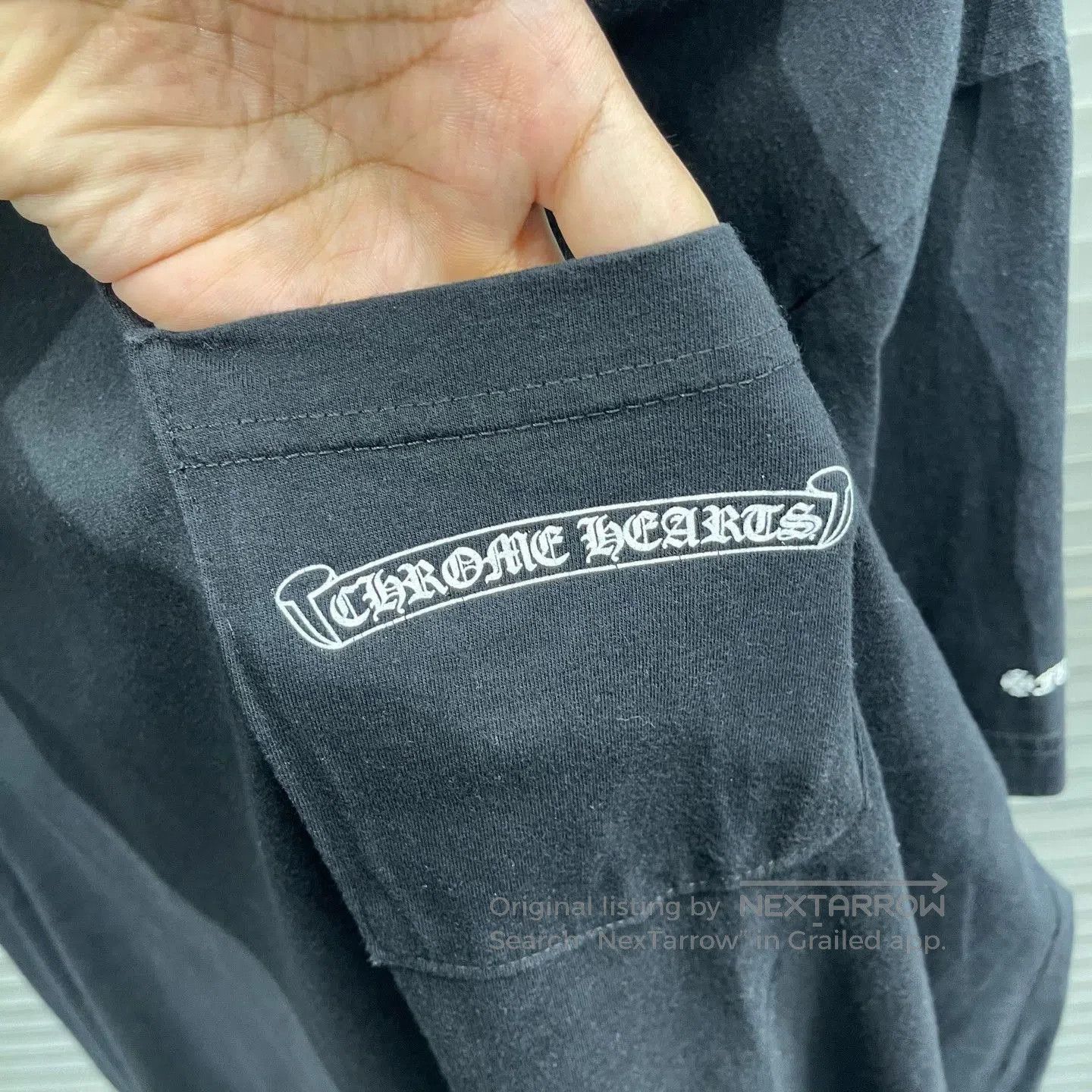 Chrome Hearts Black Short Sleeve Pocket T-Shirt XL. Size US XL / EU 56 / 4 - 4 Thumbnail