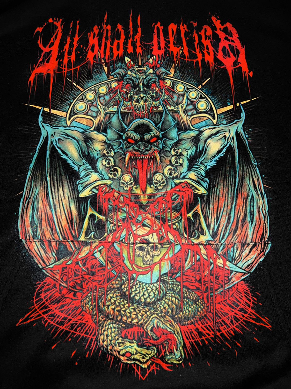 Band Tees Vintage All Shall Perish 'Brutal Fest II' Ritual Hoodie Size US XL / EU 56 / 4 - 2 Thumbnail