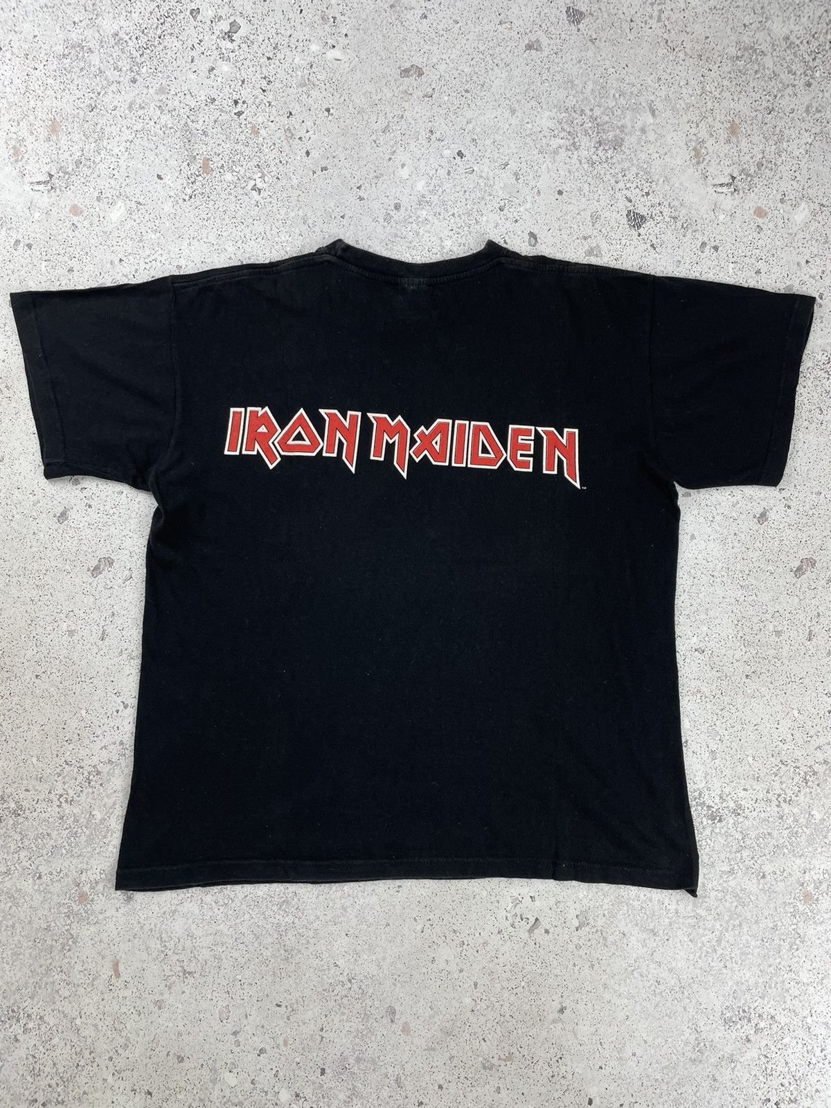 Band Tees × Iron Maiden × Vintage 1997 Vintage Iron Maiden Finger Rock Tee T-Shirt Size US M / EU 48-50 / 2 - 7 Thumbnail