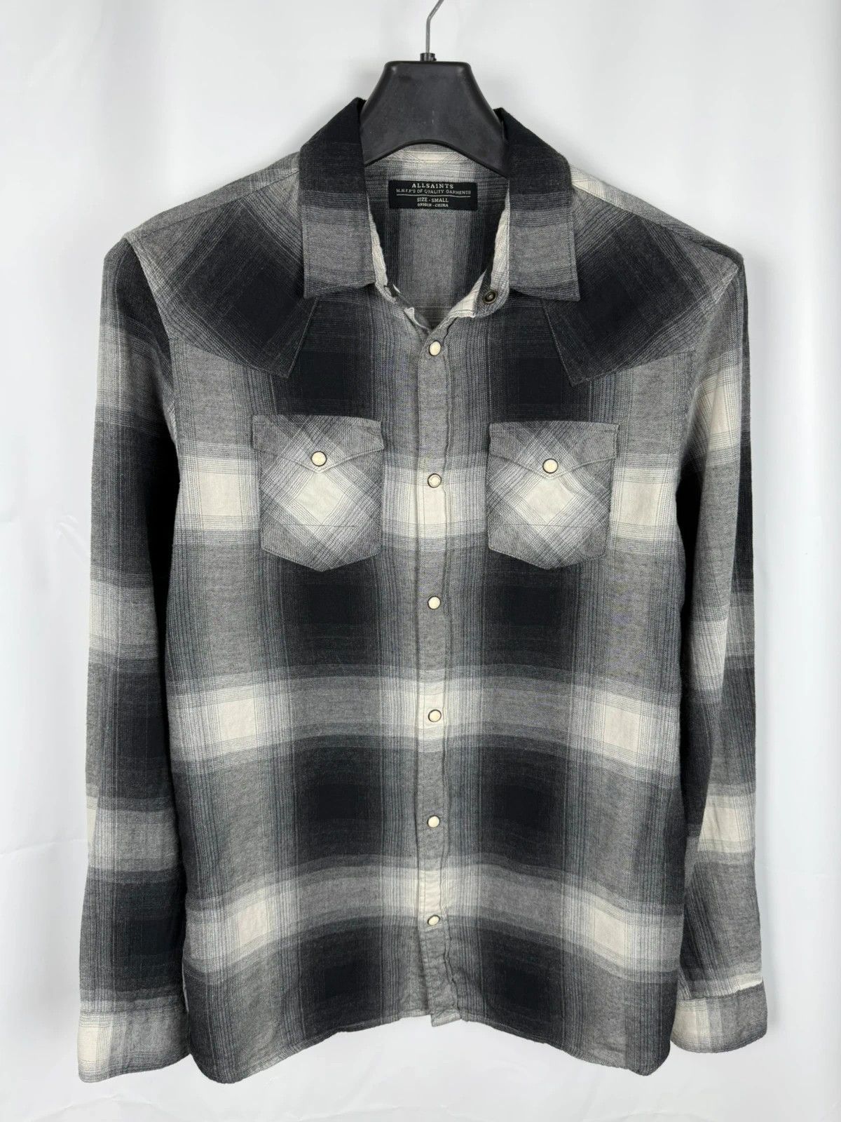 Allsaints Allsaints Plaid Shirt Flannel Stumpville Cotton size S Size US S / EU 44-46 / 1 - 1 Thumbnail