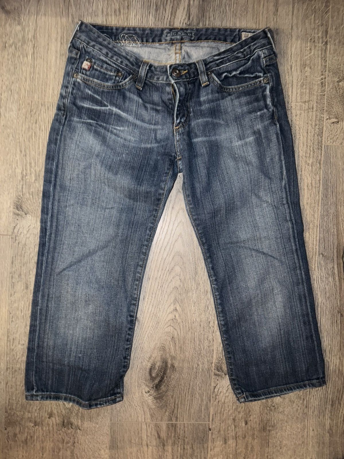 Big Star Vintage Early 2000s BIG STAR Sweet Crop Ultra Low-rise jeans Size 26" / US 2 / IT 38 - 2 Thumbnail