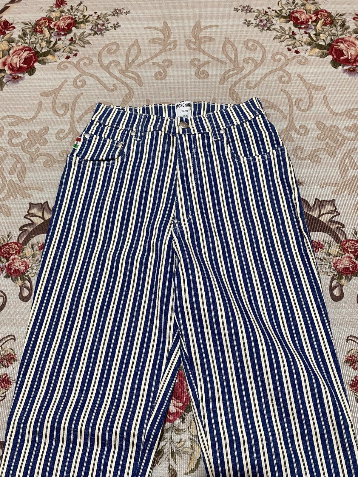 Moschino Moschino Italy Stripe Jeans Denim Women Size 23" - 3 Thumbnail