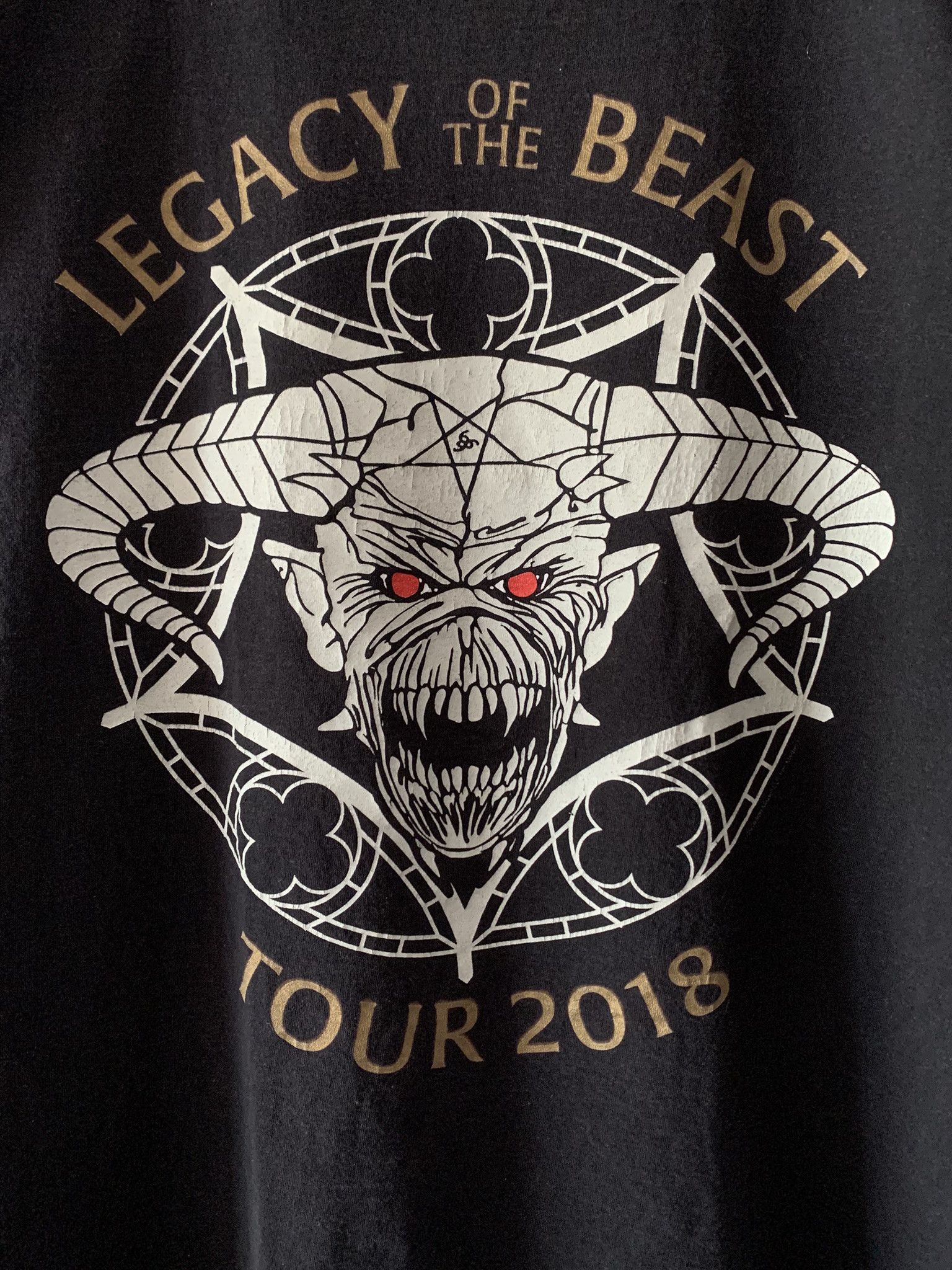 Fruit Of The Loom Iron Maiden LEGACY OF THE BEAST Tour Merch Long Sleeve Size US XL / EU 56 / 4 - 3 Thumbnail