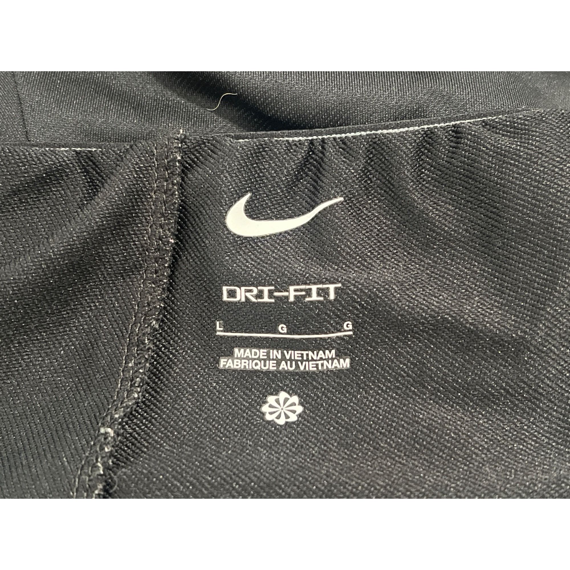Nike NIKE Dri-Fit Women's Black Athletic Shorts Size L Size 36" / US 14 / IT 50 - 2 Thumbnail