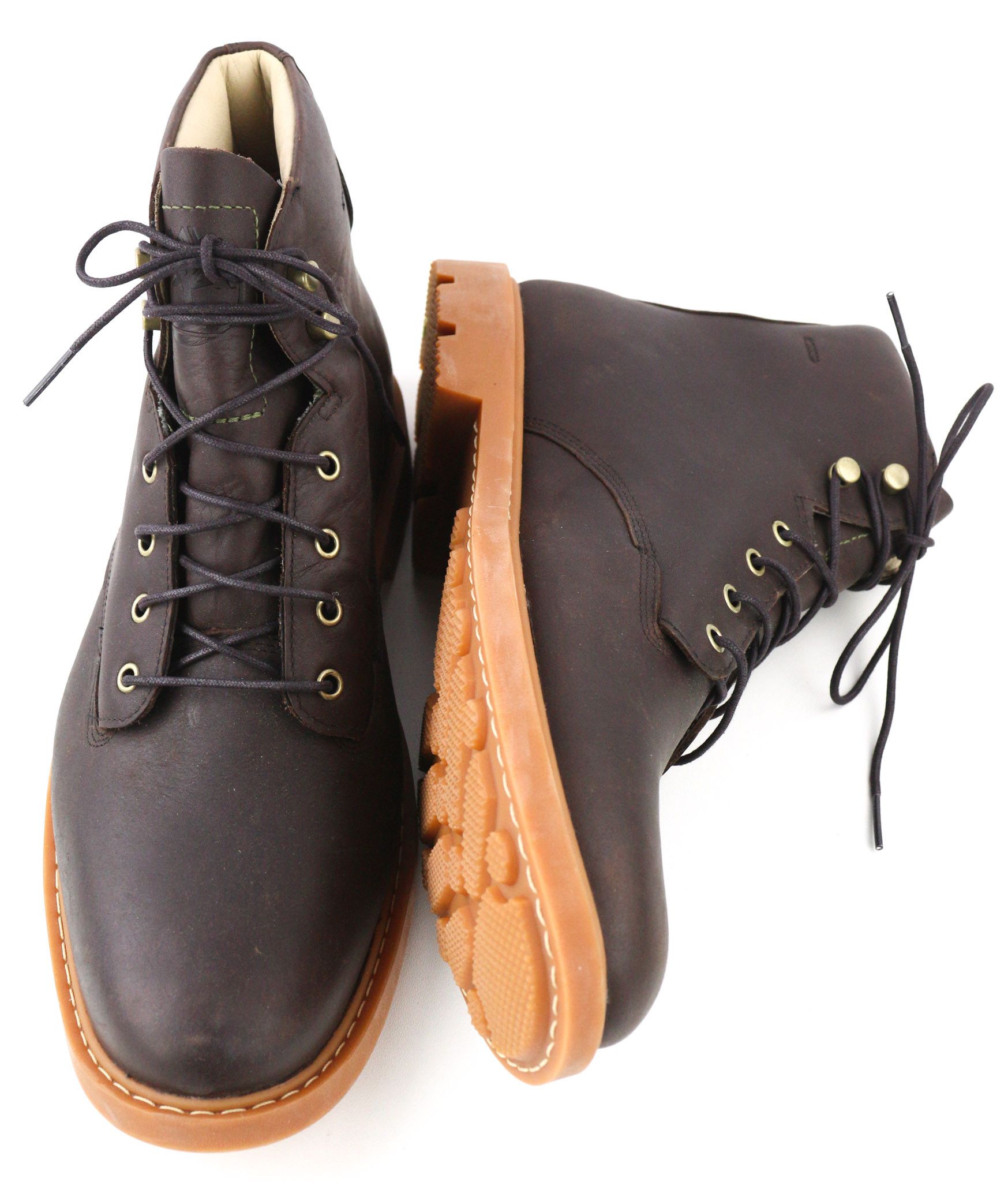 Timberland AFHP-A5050 EU43.5 Dark Brown Leather High Top Shoes 80566 Size US 10.5 / EU 43-44 - 6 Thumbnail