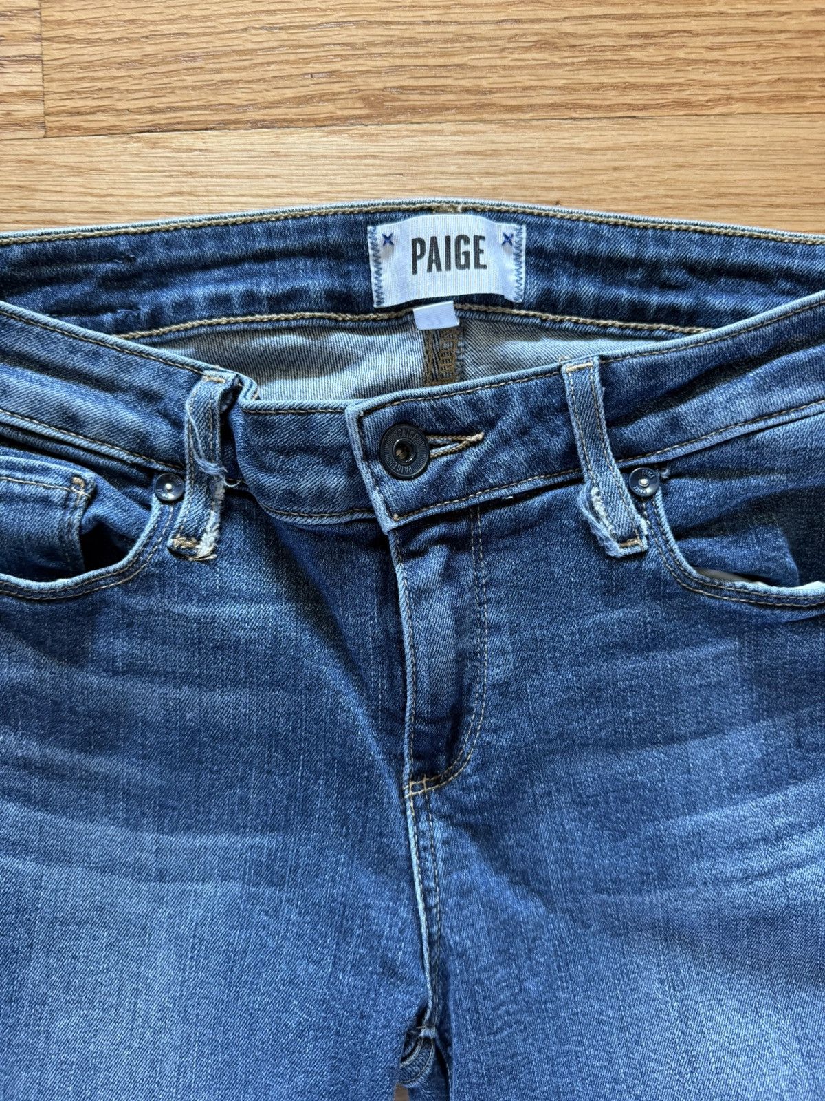 Paige Paige Verdugo Ankle Skinny Jeans “Magnolias” 27 Fraying Size 27" / US 4 / IT 40 - 5 Thumbnail