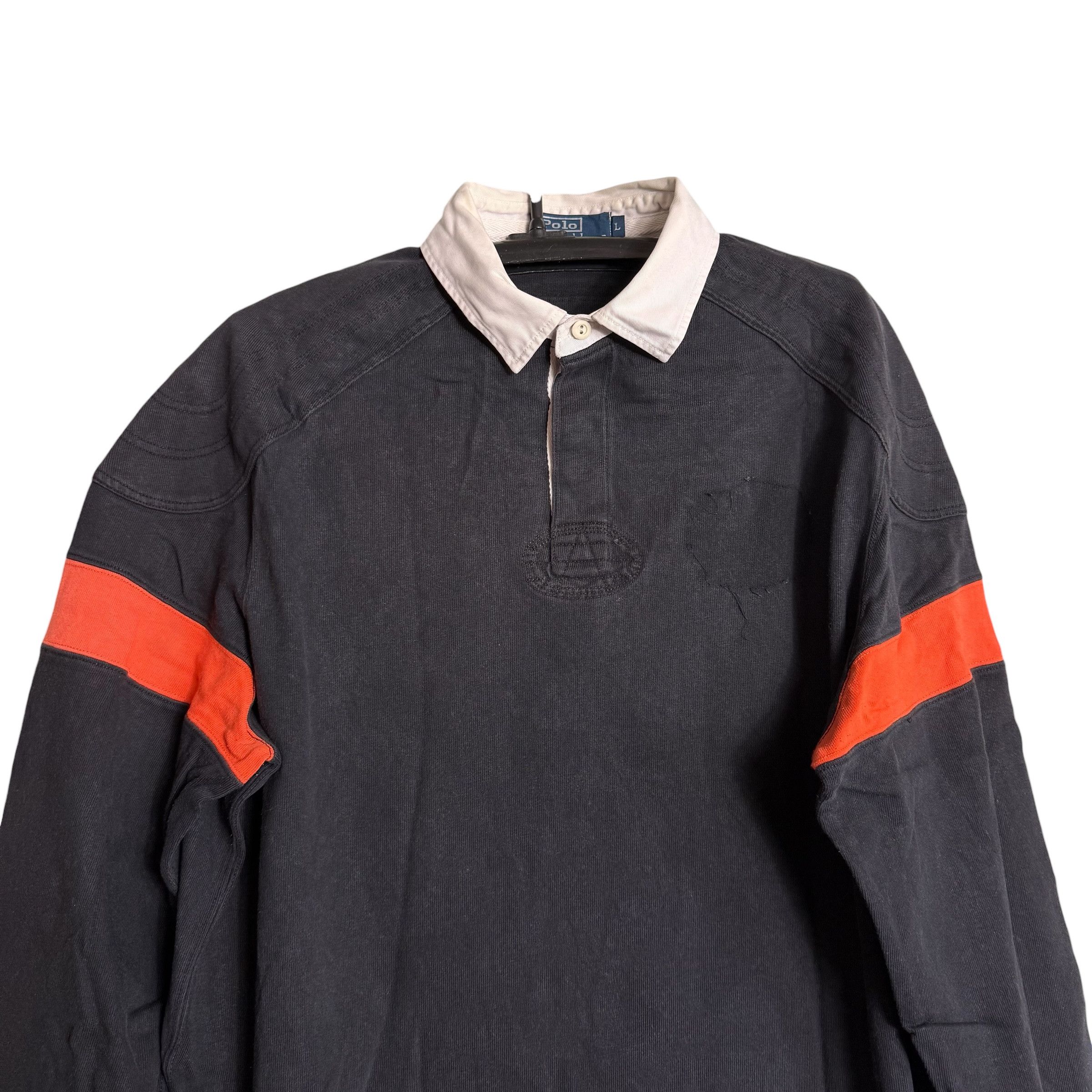 Polo Ralph Lauren 🔥RARE🔥Vintage Polo Ralph Lauren #11 L/Sleeve Rugby Shirt Size US XL / EU 56 / 4 - 2 Thumbnail