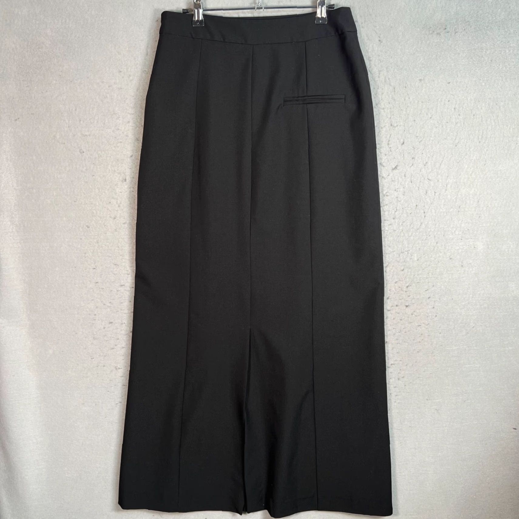 Mango Mango Brand Mango Womens Size Medium Black Long Maxi Skirt Elegant Straight Cut Slit Design Size 32" / US 10 / IT 46 - 2 Thumbnail