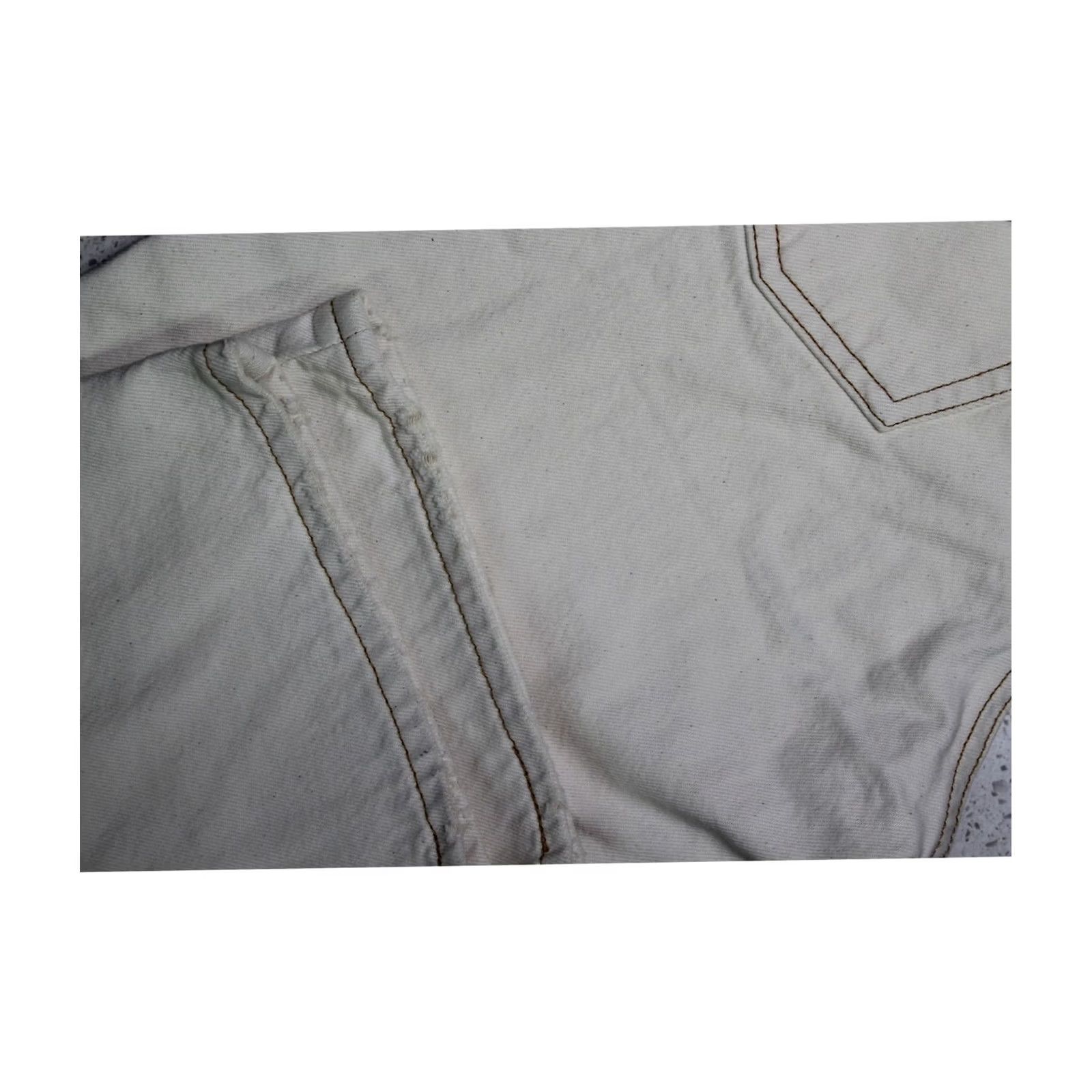 Levi's Levi's Womens Jeans white 28 Straight Leg Distressed Ribcage Size 28" / US 6 / IT 42 - 6 Thumbnail