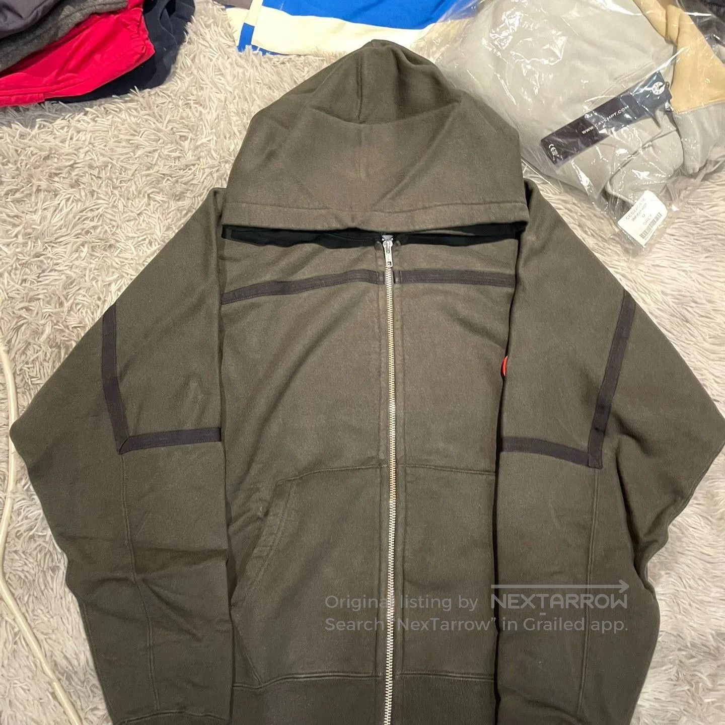 Cav Empt Cav Empt Overdye Zip Big Heavy Hooded Sweatshirt | Grailed