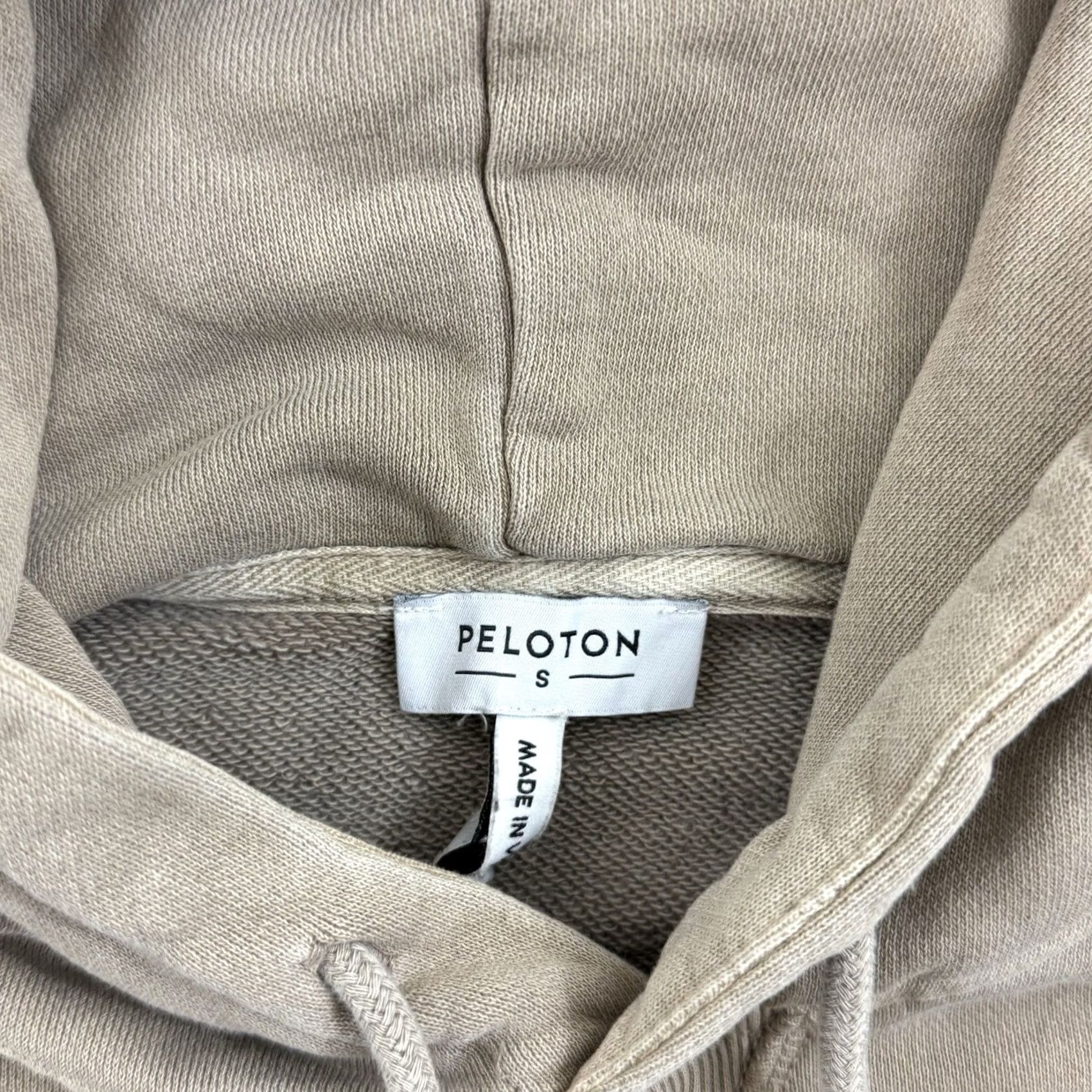 Vintage Peloton Hoodie Mens Small Beige Brooklyn Pullover French Terry Active Logo Hooded Sweatshirt Size US S / EU 44-46 / 1 - 6 Thumbnail