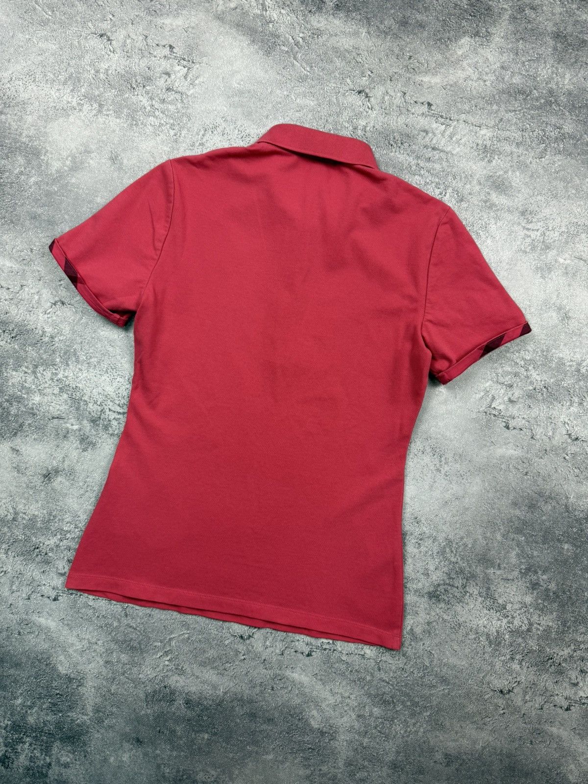 Burberry Burberry Brit Nova Check Pink Polo T-Shirt Y2K Tee Luxury Size S / US 4 / IT 40 - 19 Thumbnail
