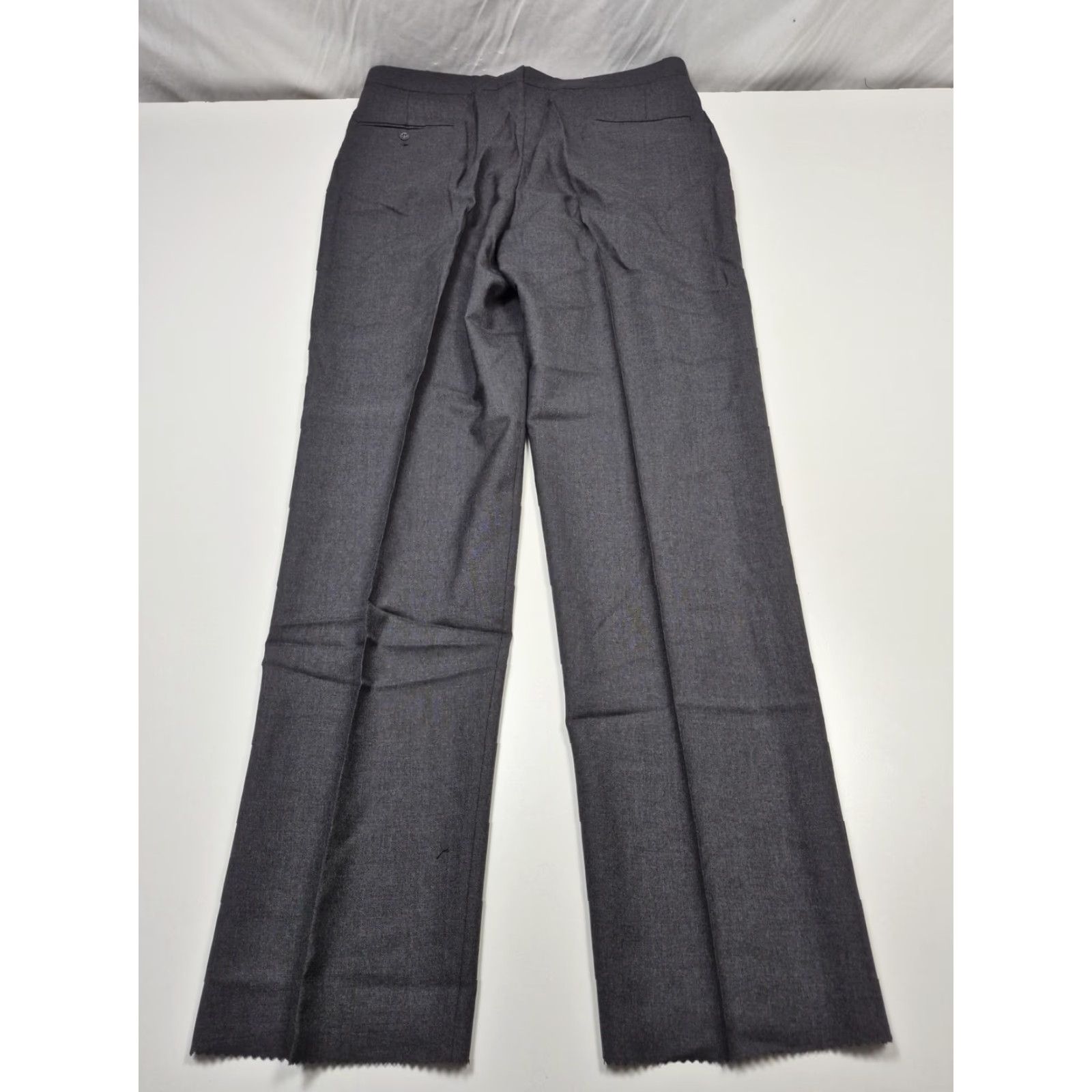 Vintage VTG Sansabelt Dress Pants Mens 38x36 Gray Wool Pleated Straight Unhemmed NWOT Size US 38 / EU 54 - 5 Thumbnail