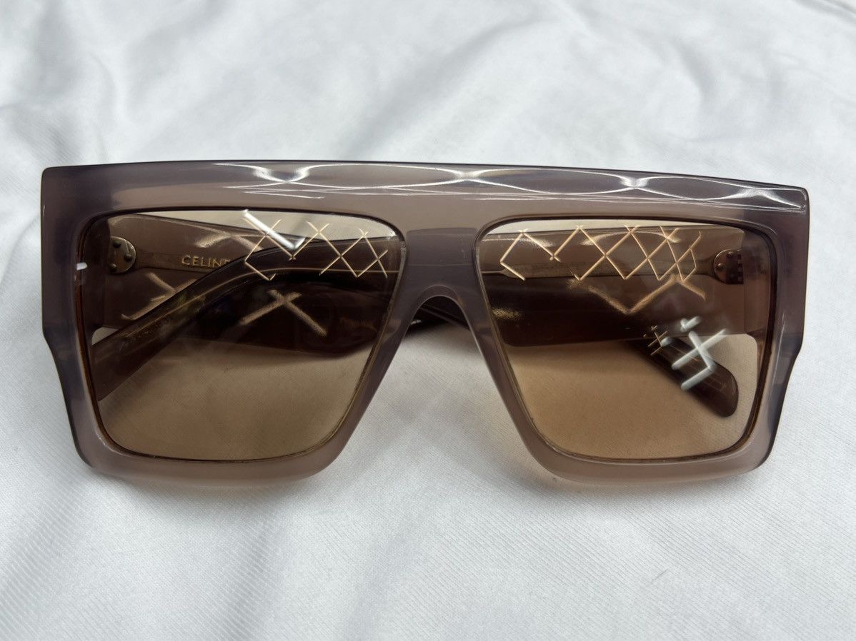 Celine Celine Acetate Flat Top Sunglasses Size ONE SIZE - 4 Thumbnail