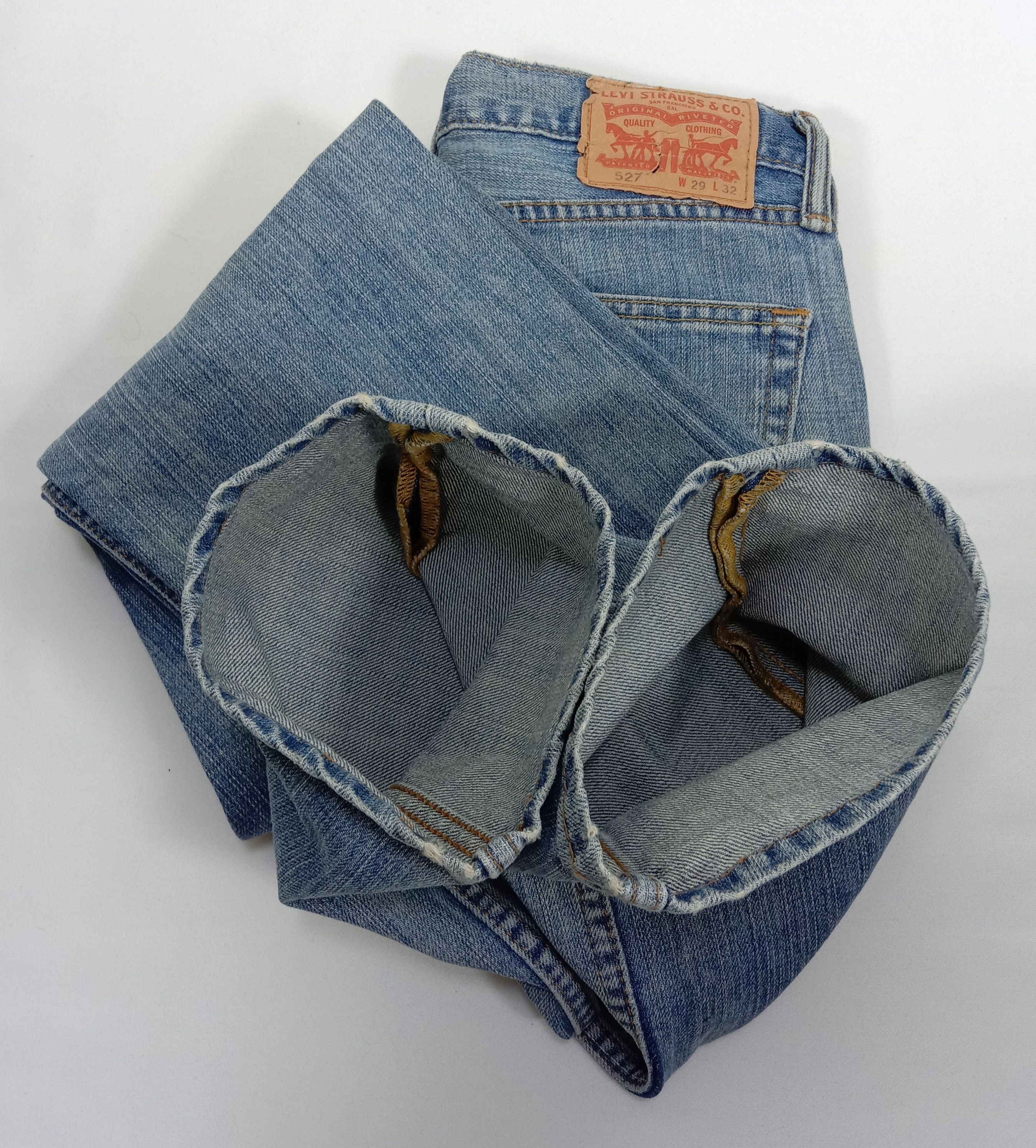 Levi's Vintage Levi's 527 Flare Jeans Blue Wash Denim Size 29" - 16 Thumbnail