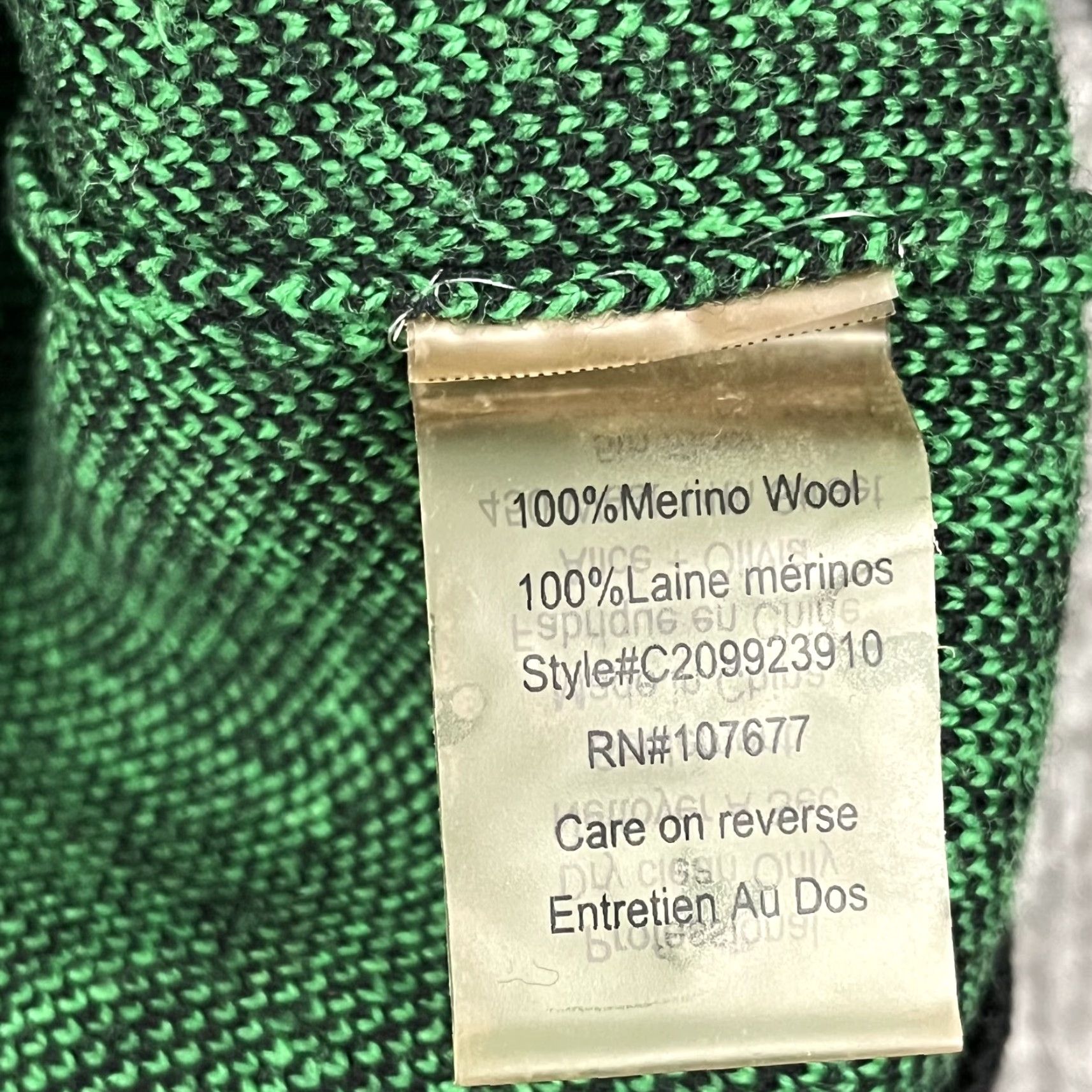 Alice + Olivia VINTAGE Alice + Olivia Sweater Women's Large Merino Wool Crew Neck Geometric Pullover Classic Fall Winter Size L / US 10 / IT 46 - 3 Thumbnail