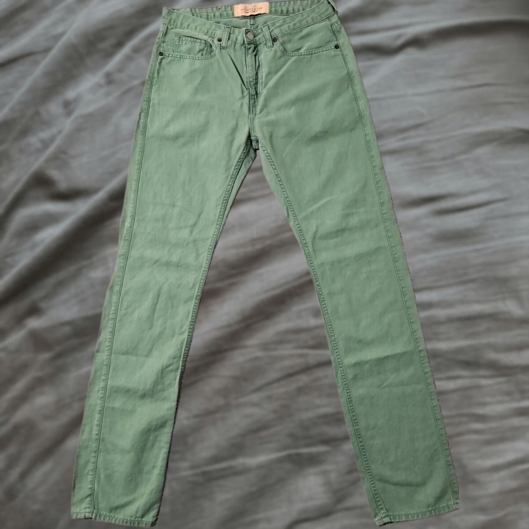 Levi's Levi's Made & Crafted Tack Slim Jeans Green Linen Cotton Blend Size 31 x 34 Size US 31 - 1 Thumbnail