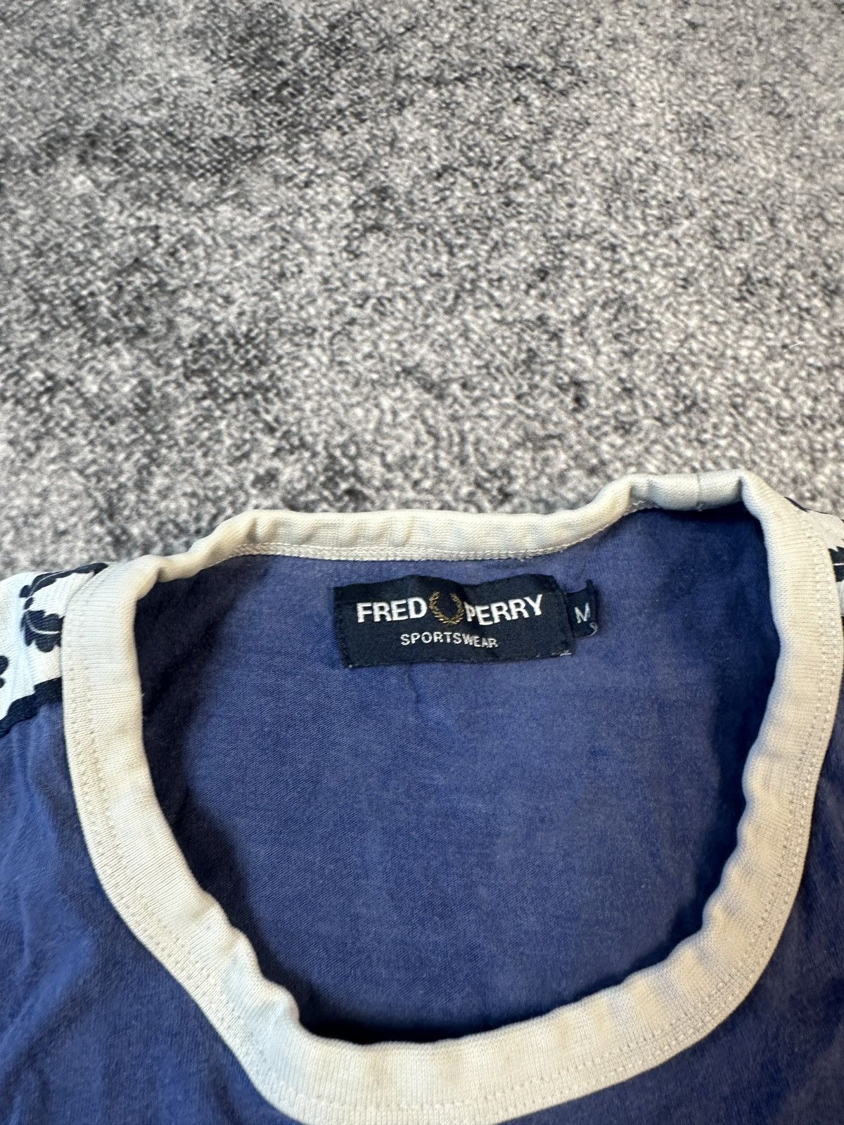 Fred Perry × Vintage Vintage Fred Perry Lampas Logo T-shirt Casual Streetwear M Size US M / EU 48-50 / 2 - 3 Thumbnail