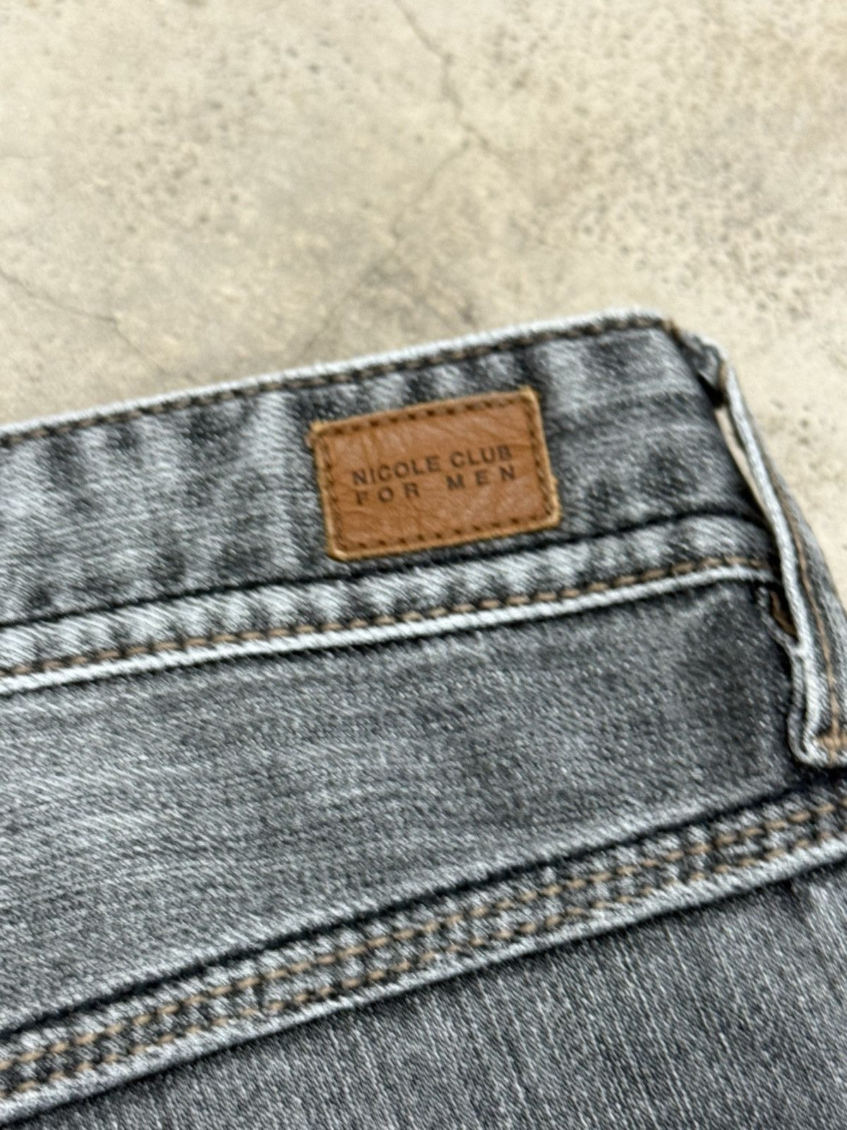 Nicole Club Nicole Club For Men Chain Pocket Whisker Unisex Denim Pants Size US 31 - 17 Thumbnail