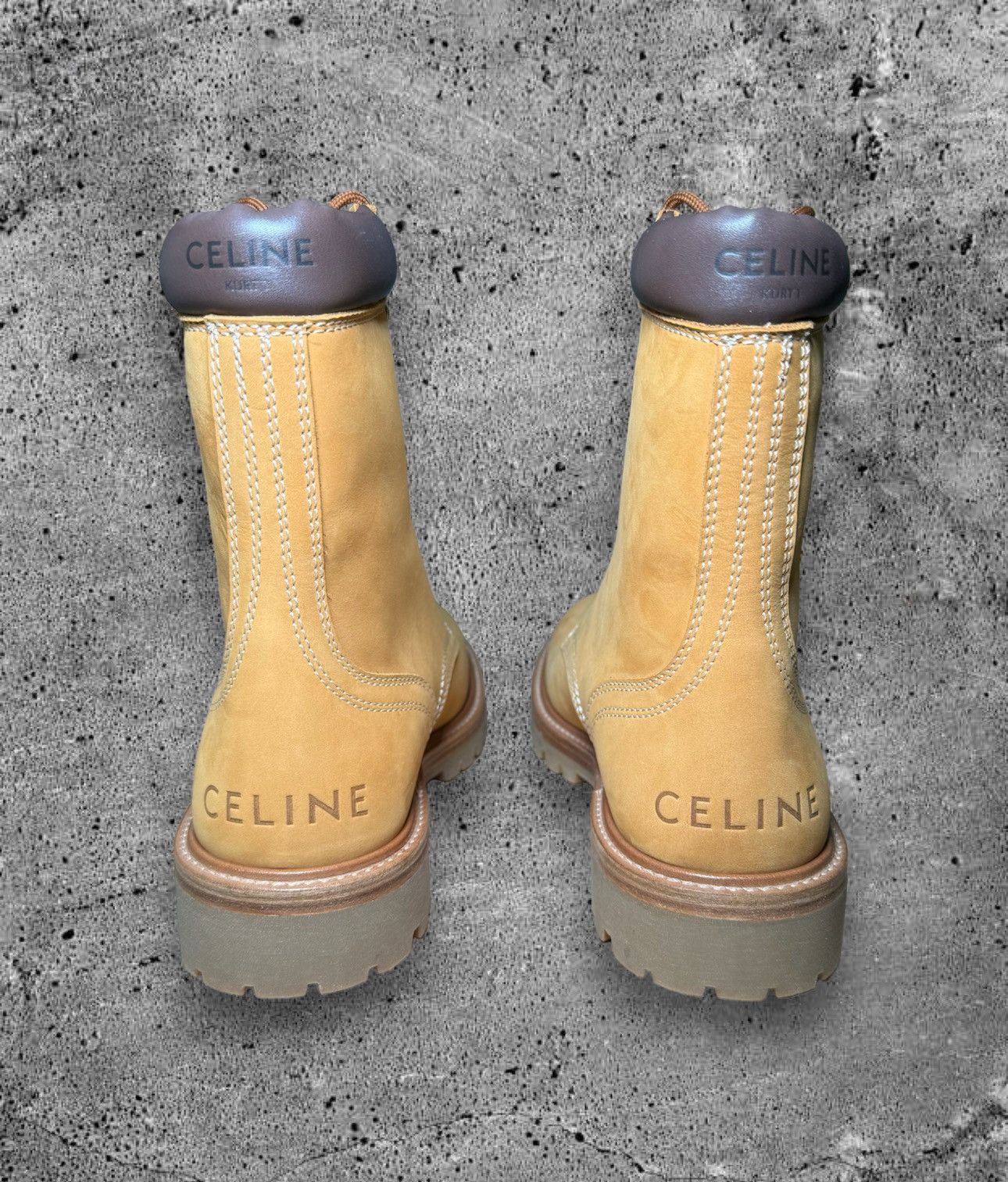 Celine × Hedi Slimane CELINE HOMME “FW21 KURT HIGH LACE-UP BOOT 35” Size US 8.5 / EU 41-42 - 5 Thumbnail