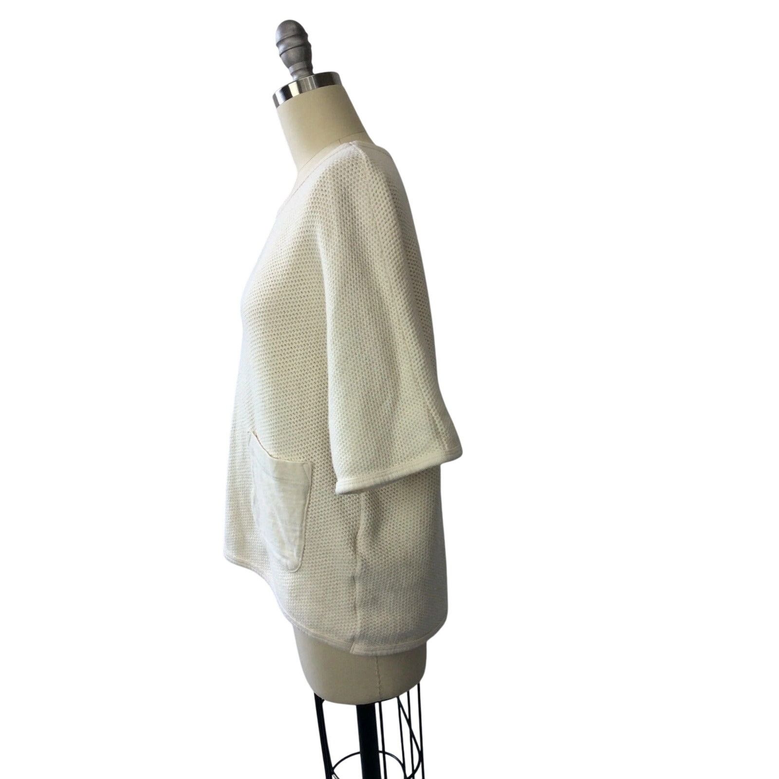 Current/Elliot Current/Elliott Knit 3/4 cream top Size S / US 4 / IT 40 - 2 Thumbnail