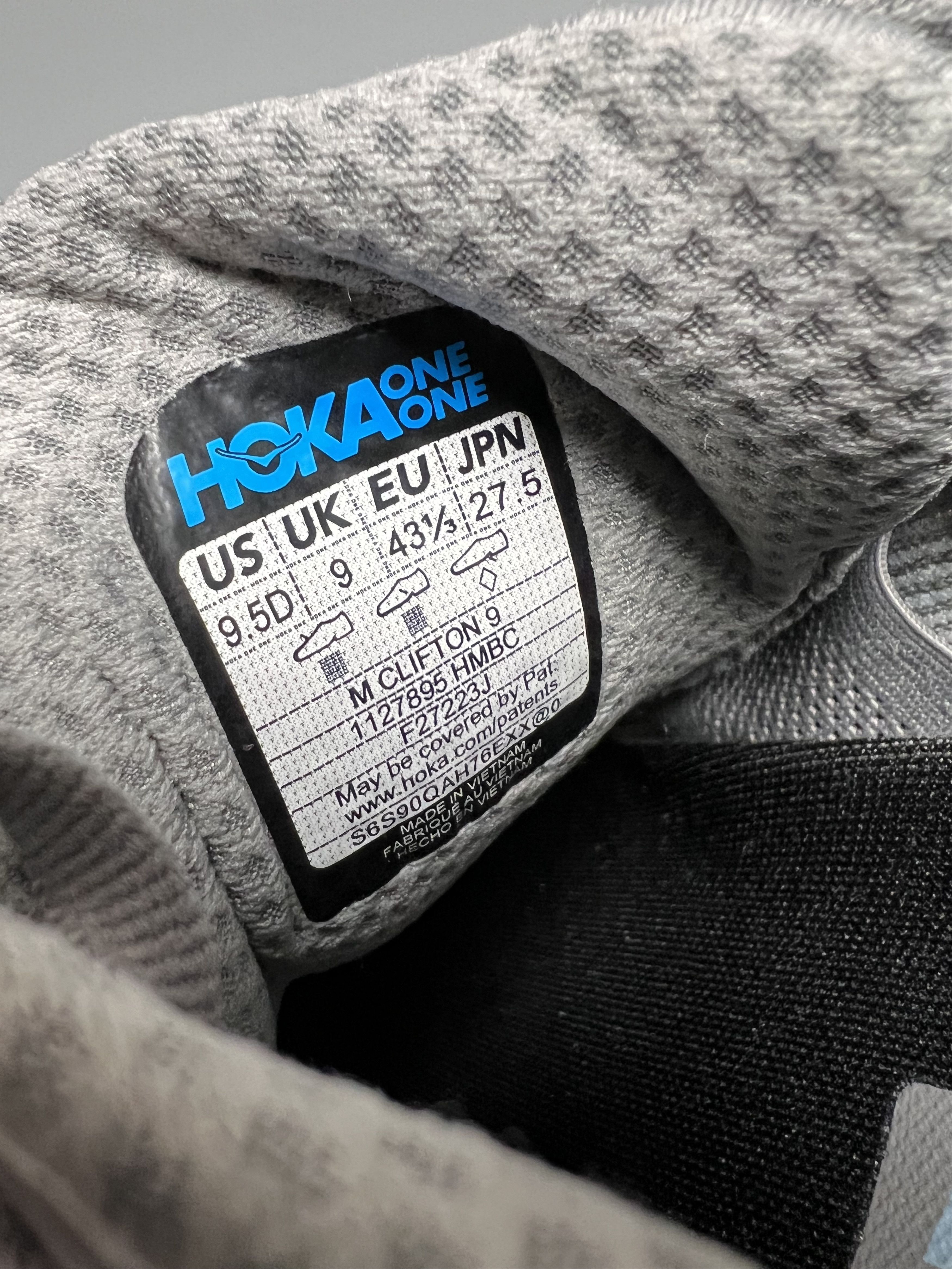 Hoka 9.5D Hoka One One Clifton 9 Running Shoes 1127895-HMBC Size US 9.5 / EU 42-43 - 8 Thumbnail
