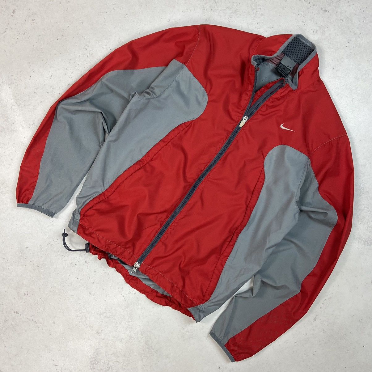 Nike 90s RARE VINTAGE NIKE Nylon Track Gorpcore Swoosh Jacket Y2K | Grailed