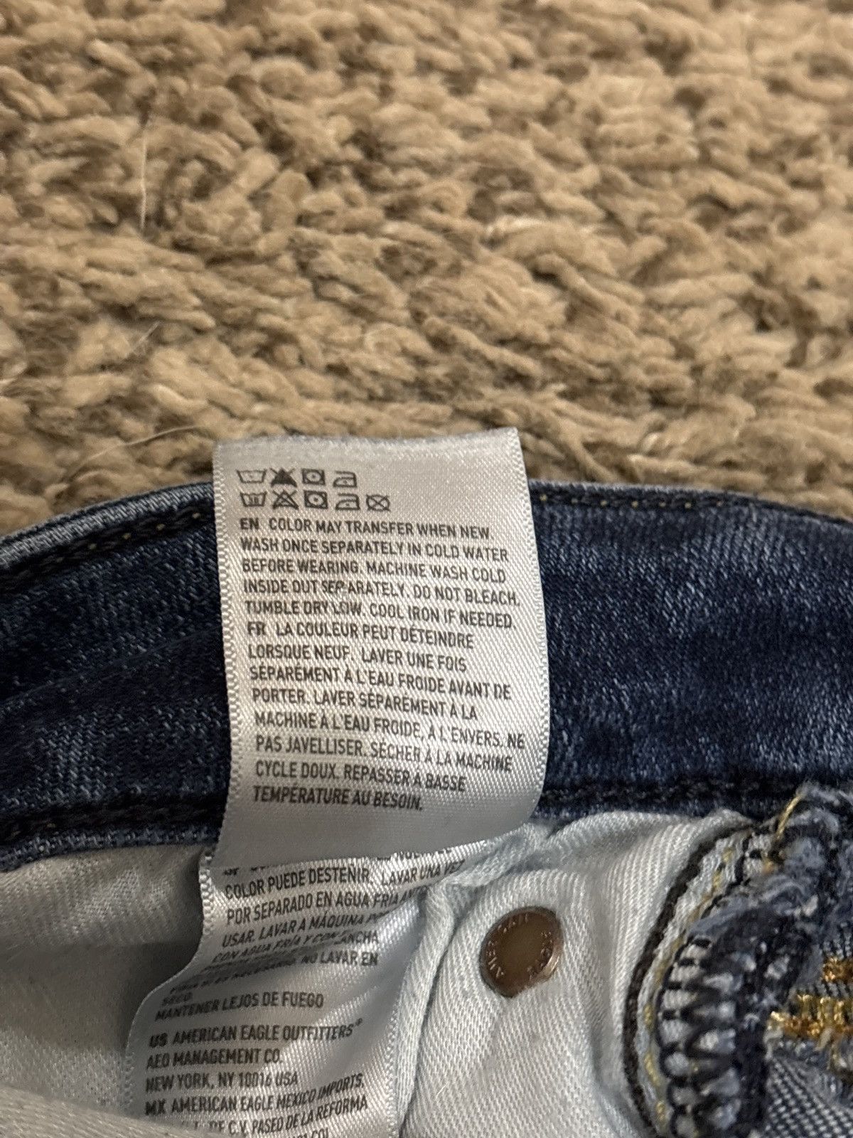 American Eagle Outfitters Original Straight American Eagle Jeans, Dark Blue Size US 30 / EU 46 - 5 Thumbnail
