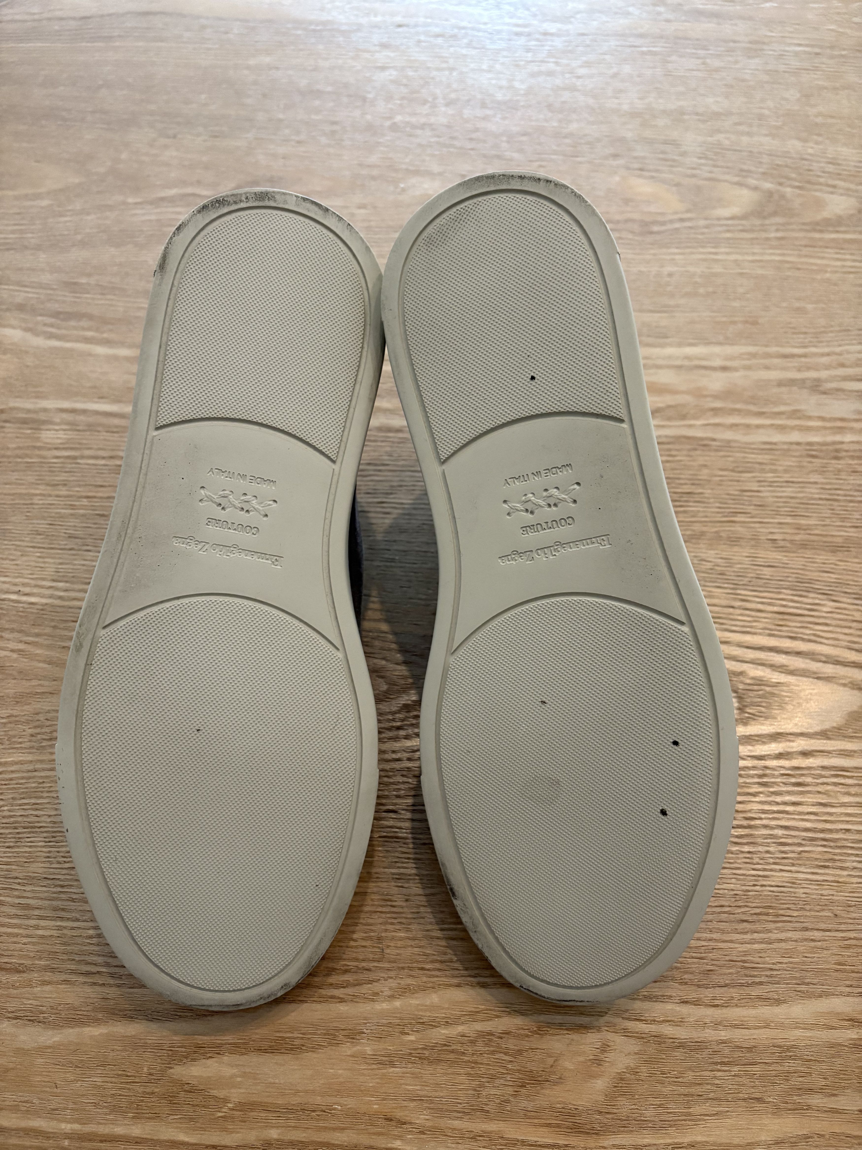 Ermenegildo Zegna Zegna Triple Stitch Sneakers – Gray Suede & Leather Size US 8 / EU 41 - 5 Thumbnail