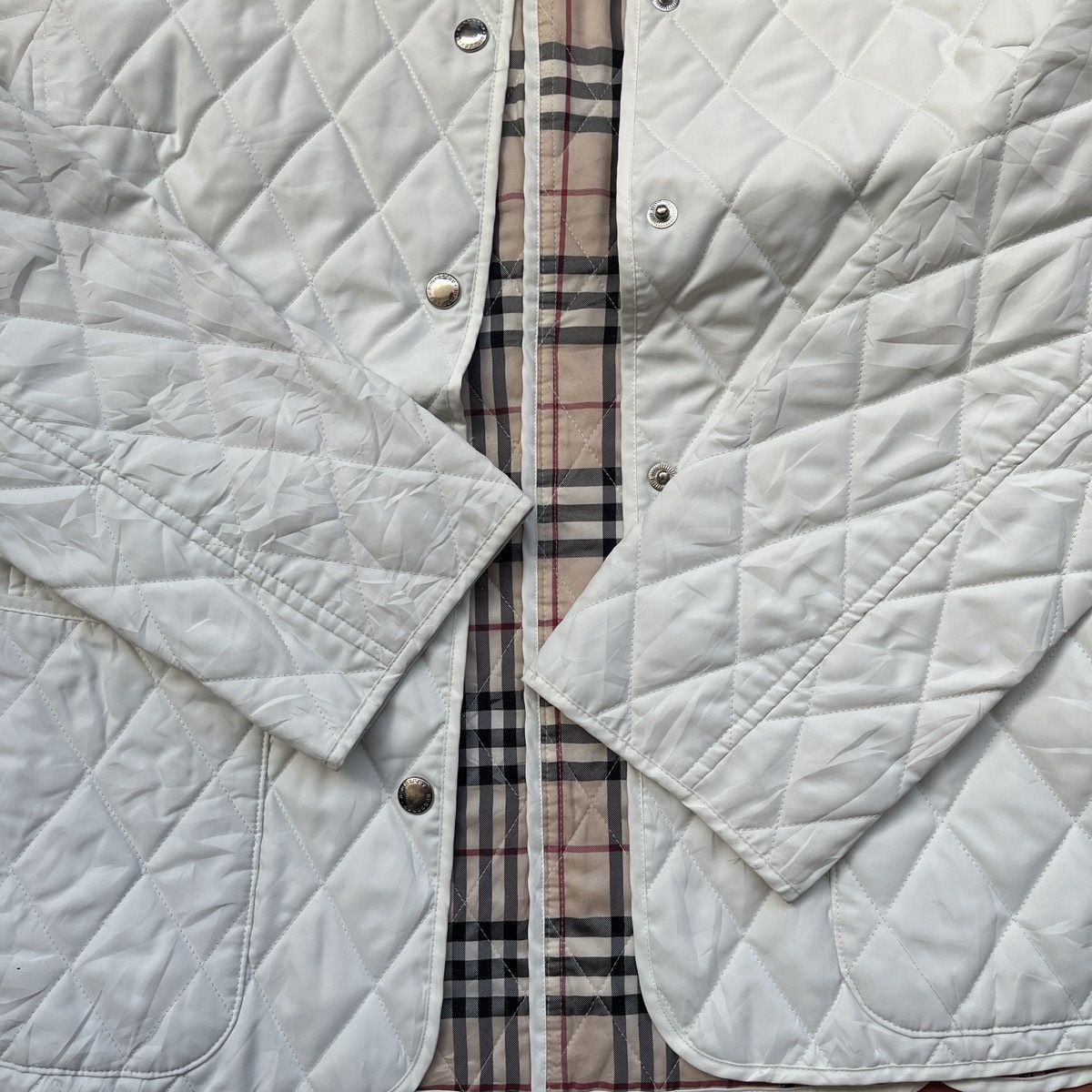 Burberry BURBERRY LONDON QUILTED NOVACHECK DESIGNER LIGHT JACKET Size XS / US 0-2 / IT 36-38 - 14 Thumbnail