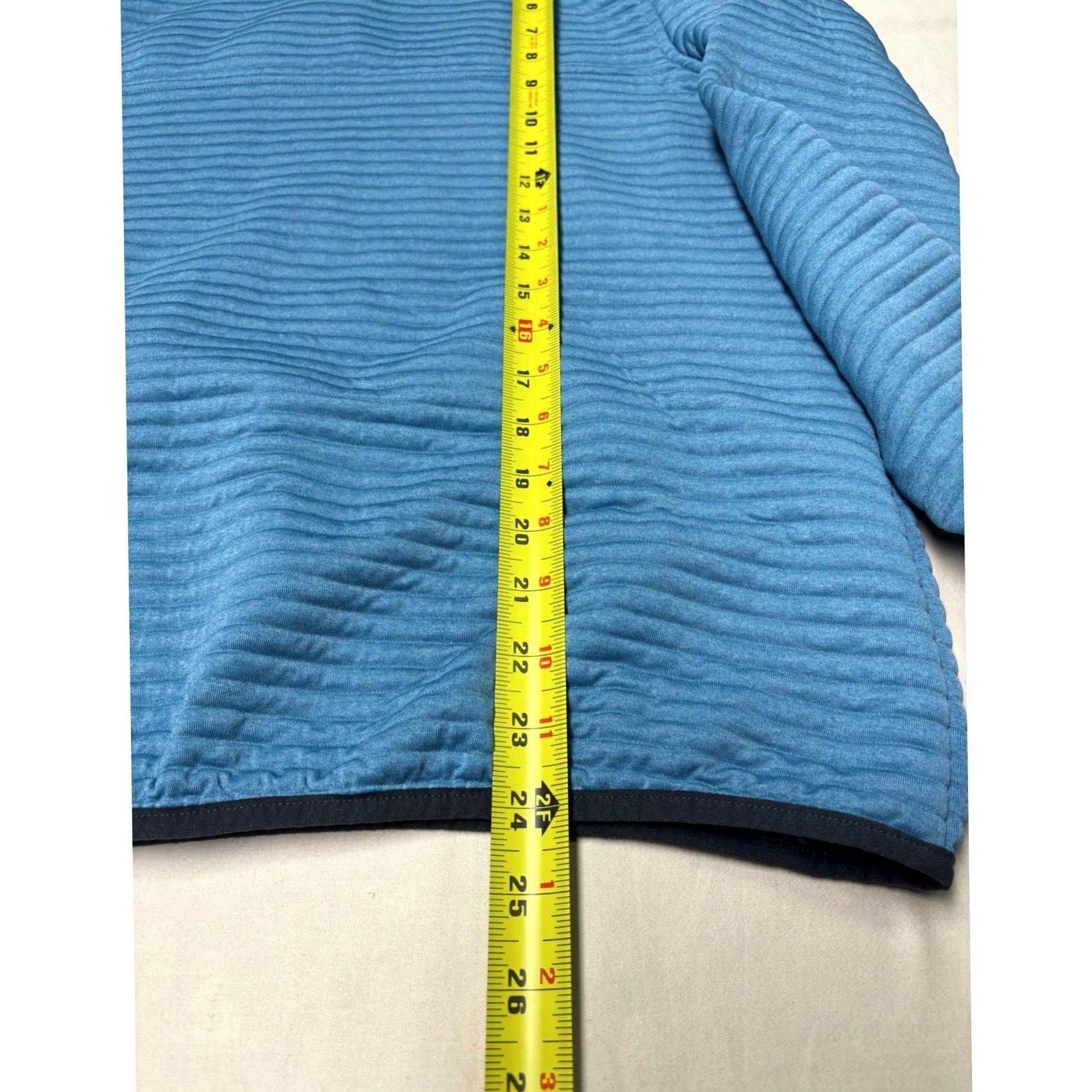 Vintage LL Bean Airlight Knit Pullover Mock Neck Snap Blue Womens Medium 506463 READ Size M / US 6-8 / IT 42-44 - 6 Thumbnail