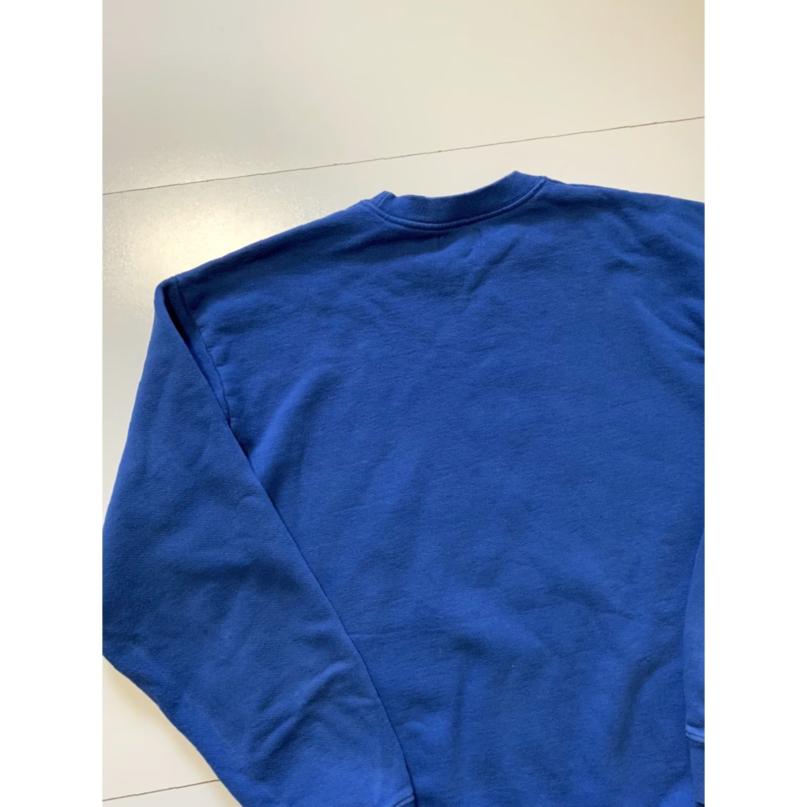REEF VINTAGE Karmagawa Embroidered Save The Reef Blue Fleece Pullover Crewneck Sweatshirt XL Mens Size US XL / EU 56 / 4 - 4 Thumbnail