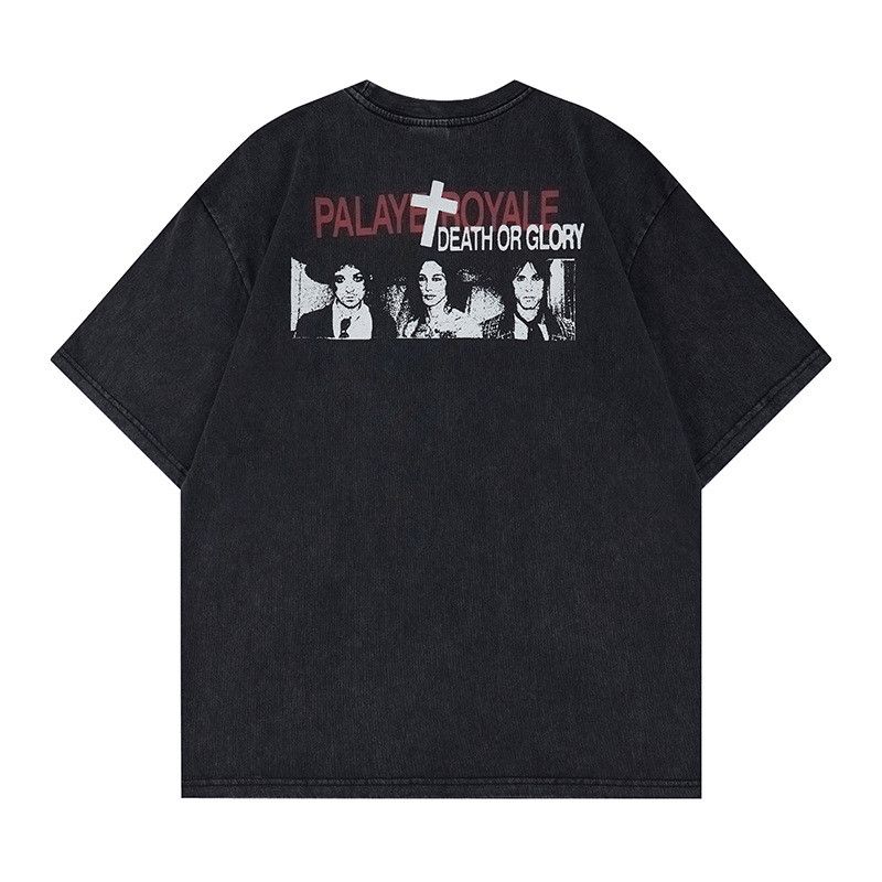Vintage Vintage Washed & Distressed Rock Band Graphic T-Shirt Size US M / EU 48-50 / 2 - 2 Thumbnail