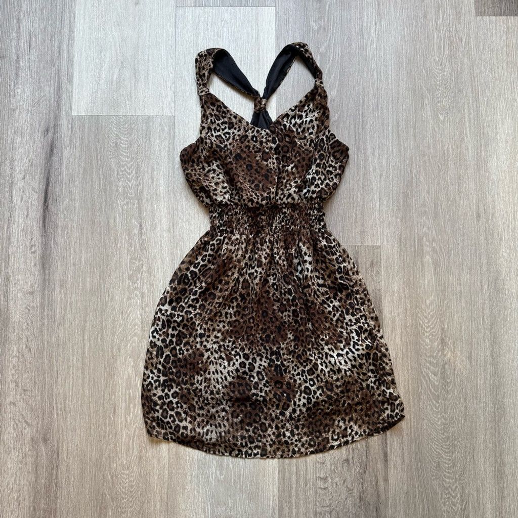 Other Dynamite Leopard Print Mini Dress Size M / US 6-8 / IT 42-44 - 1 Thumbnail