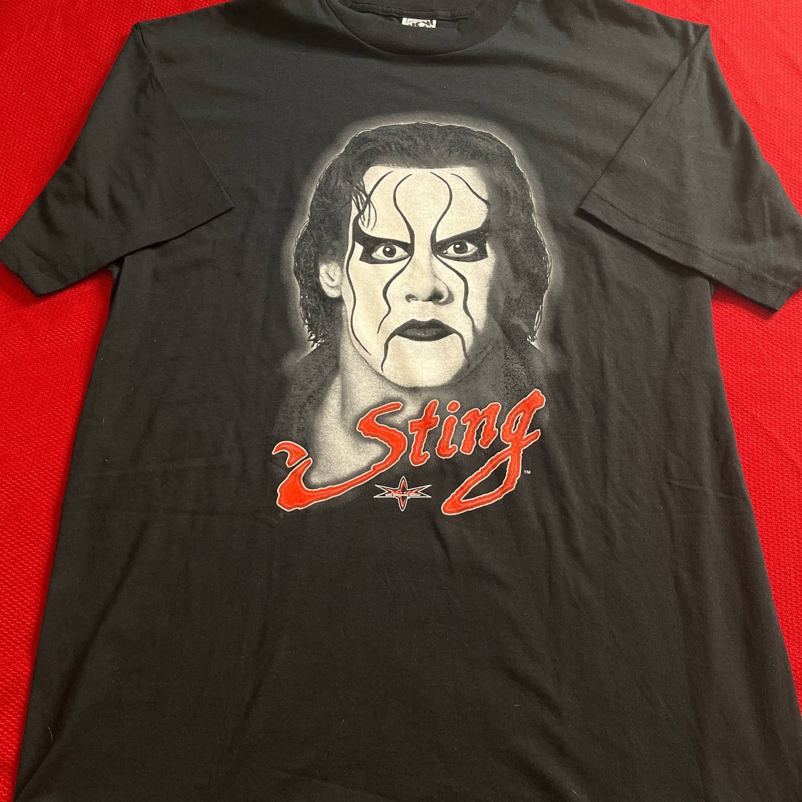 Image of Wcwnwo 1998 Sting Wcw Shirt in Black, Men's (Size XL)