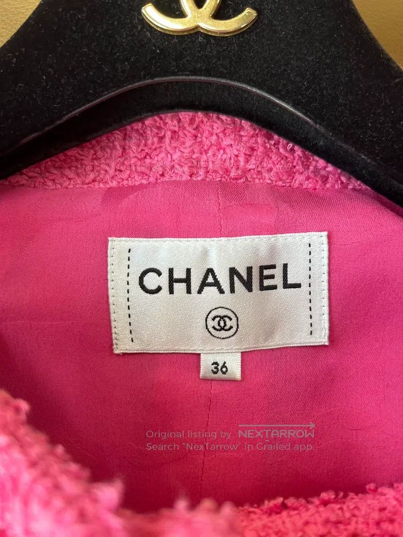 Chanel Chanel 22S spring and summer rose pink short braided vest Size XS / US 0-2 / IT 36-38 - 6 Thumbnail