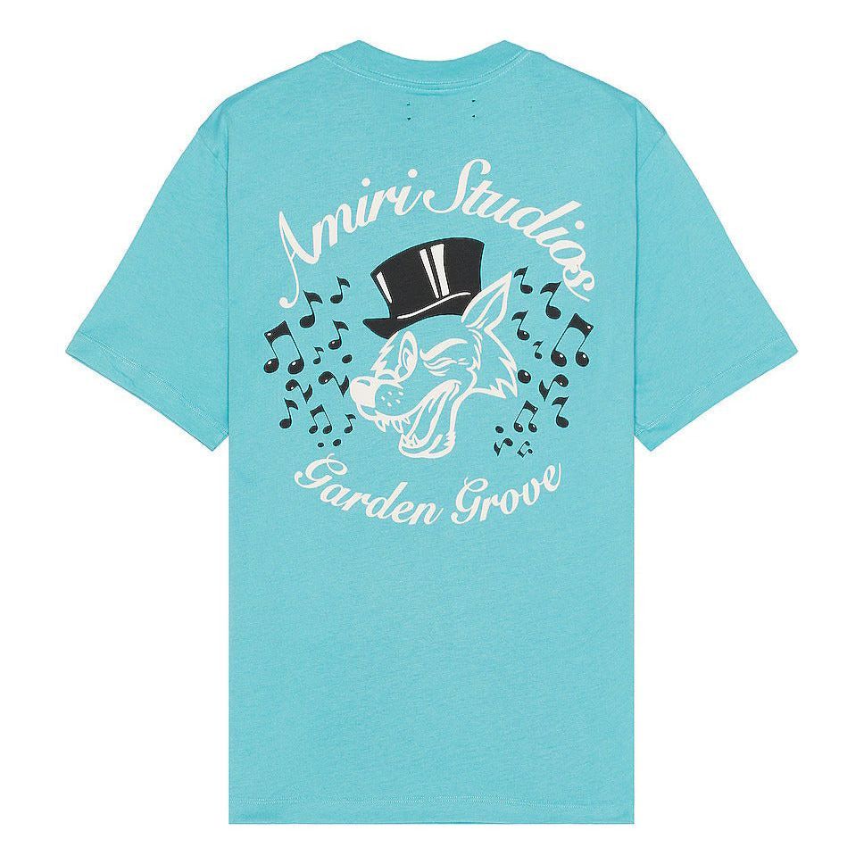Amiri Studios Tee Aqua Size US XL / EU 56 / 4 - 1 Thumbnail