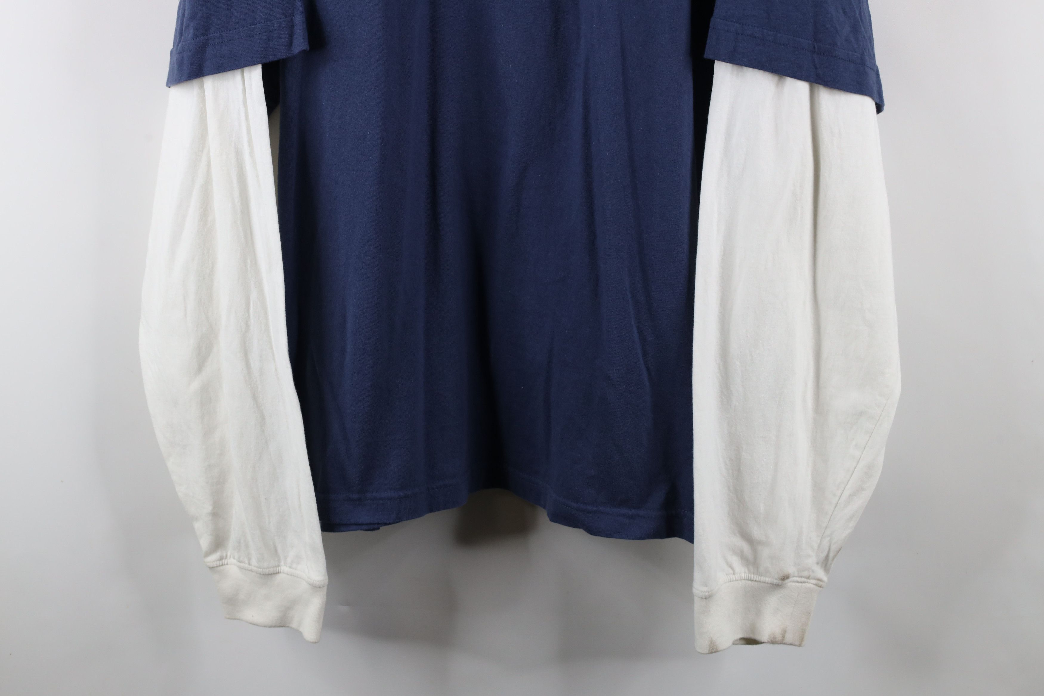 Reebok × Vintage Vintage Reebok Hockey Layered Long Sleeve T-Shirt Blue Size US XXL / EU 58 / 5 - 3 Thumbnail