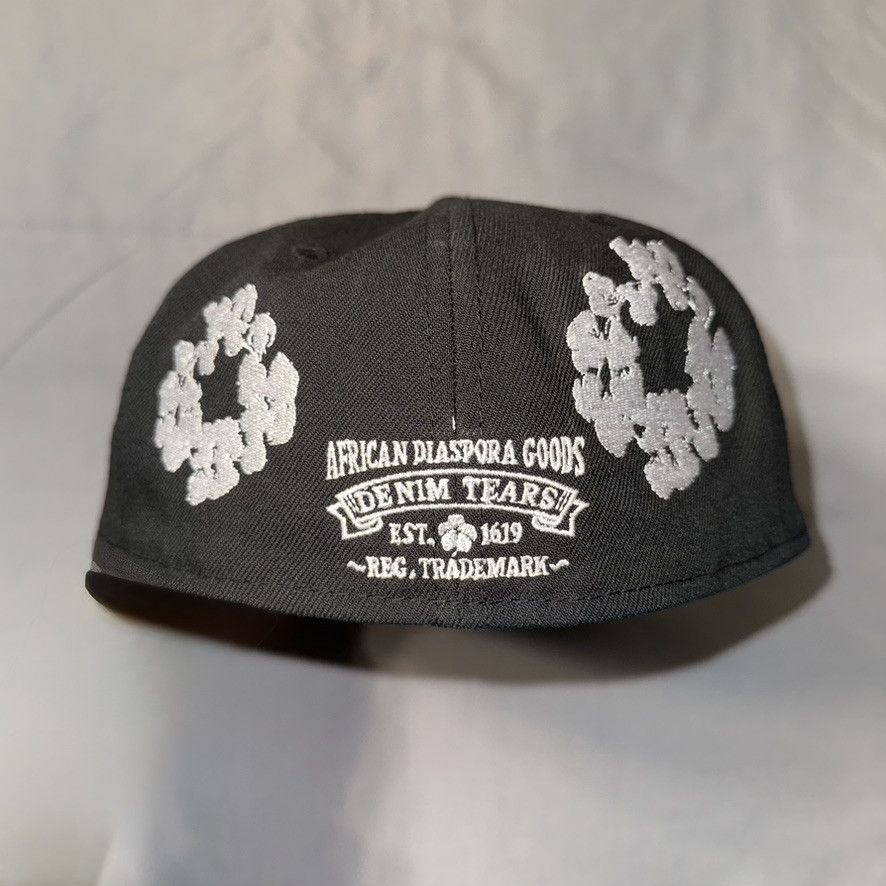 DENIM TEARS × New Era Denim Tears x New Era Cotton Wreath 59/50 Hat - 7 1/4 Size ONE SIZE - 5 Thumbnail