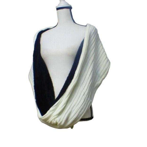 DKNY KNY Fleece-Lined Knit Infinity Scarf, Cream Size ONE SIZE - 9 Thumbnail