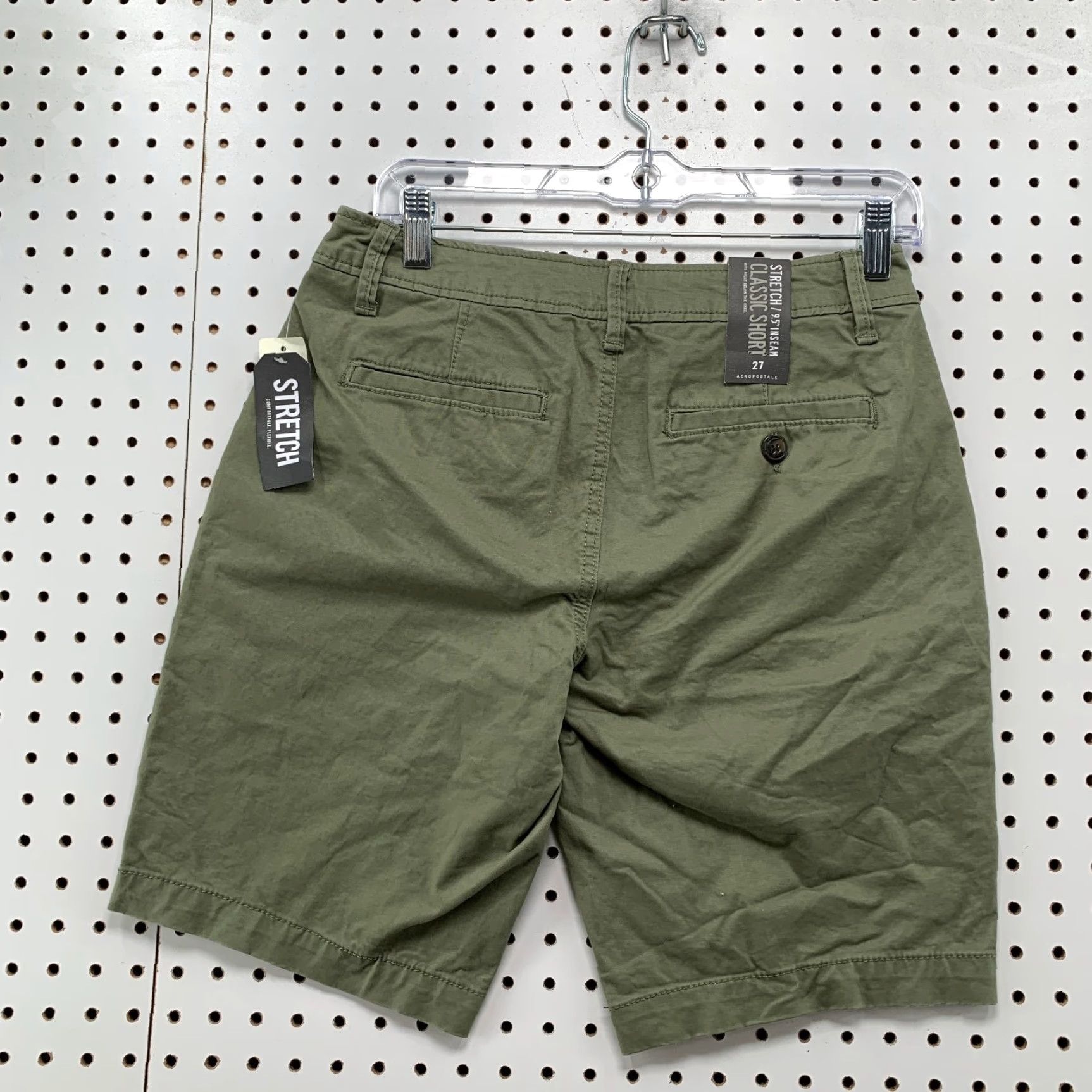 Vintage VINTAGE Aeropostale shorts Mens 27 Green Chino Stretch Classic Fit 9.5 Inseam NWT Size US 27 - 7 Thumbnail