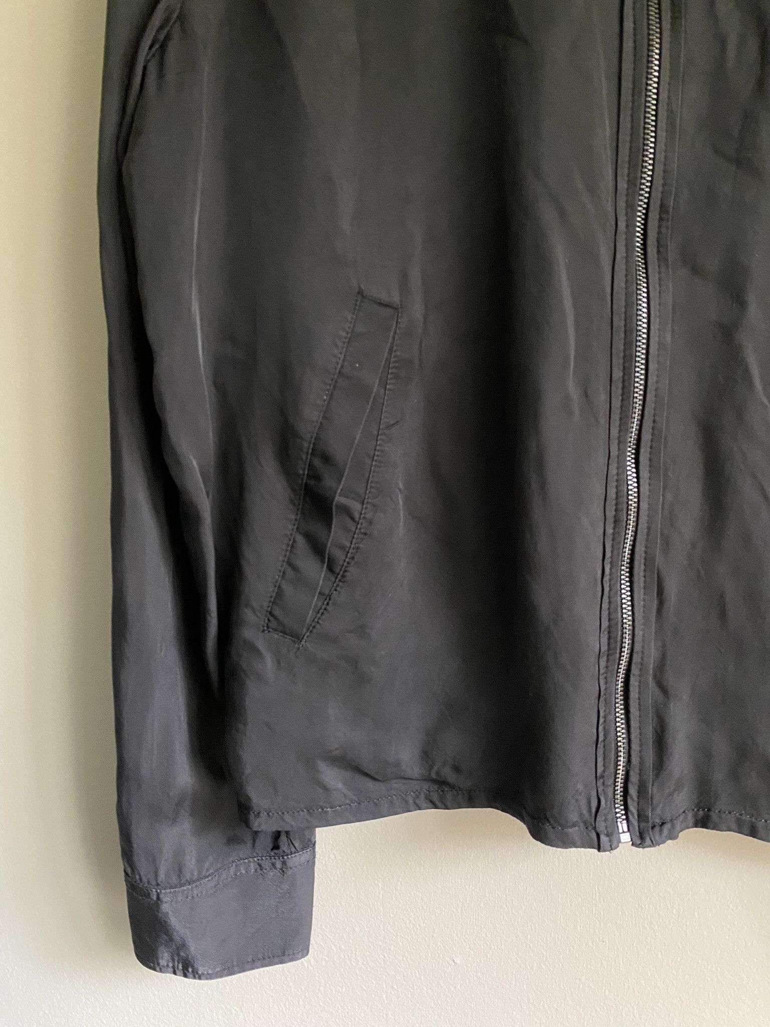 Acne Studios 48/M - Lightweight Zip Jacket - Silky Black Size US M / EU 48-50 / 2 - 12 Thumbnail