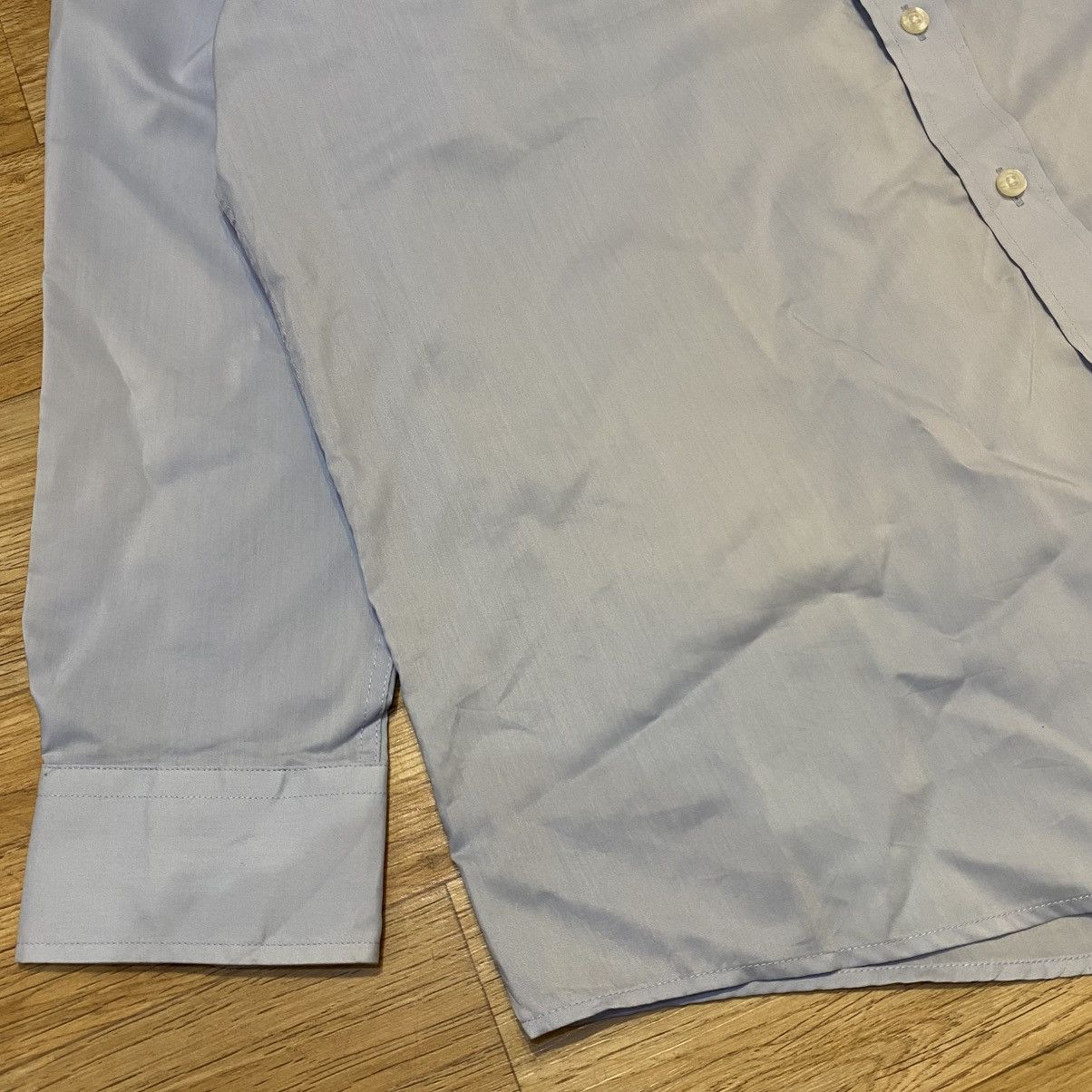 Balenciaga 90s Vintage Balenciaga Blue Button Up Shirt Size US L / EU 52-54 / 3 - 4 Thumbnail