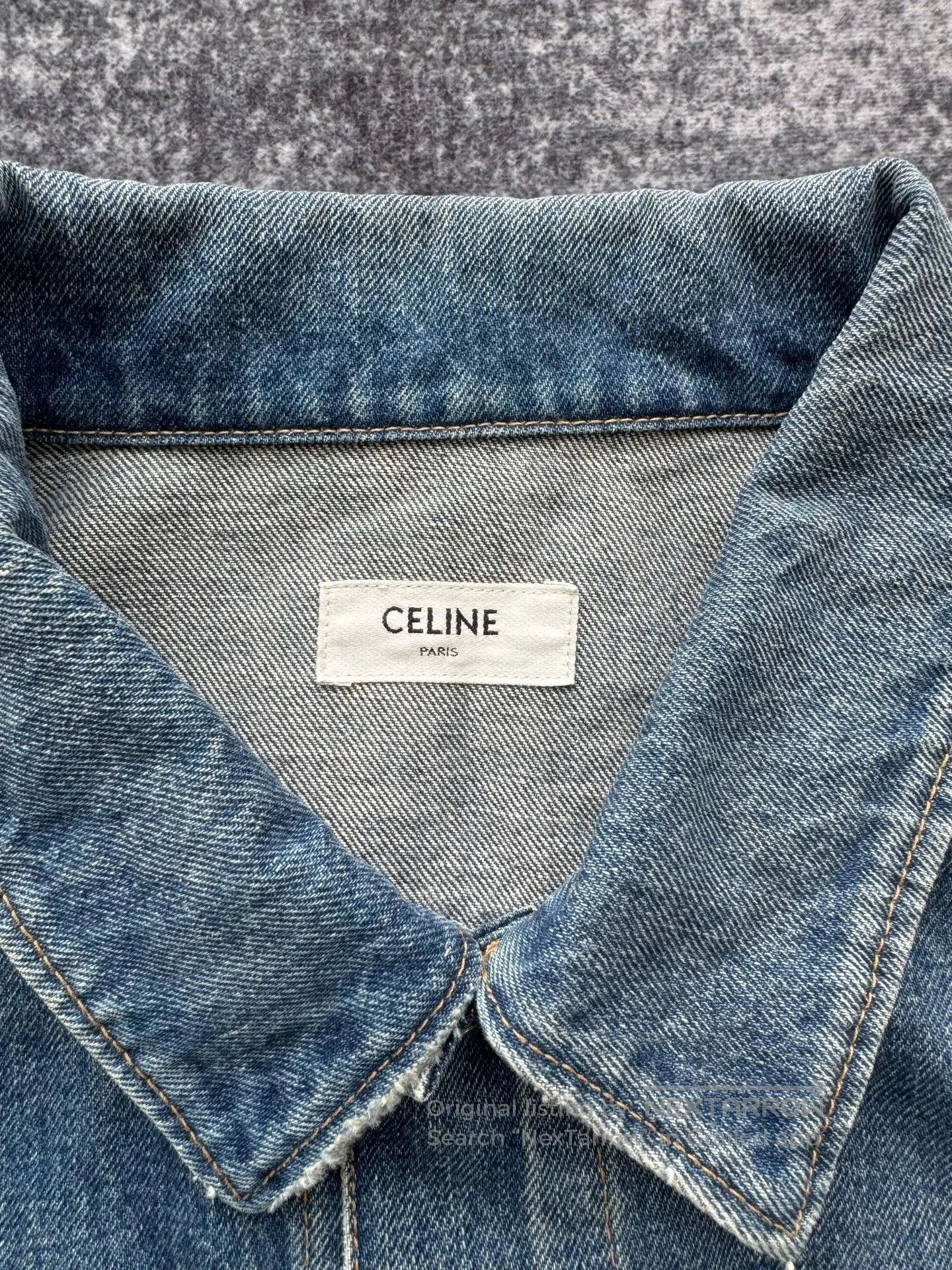 Celine celine denim jacket with gold buttons. Size US L / EU 52-54 / 3 - 3 Thumbnail