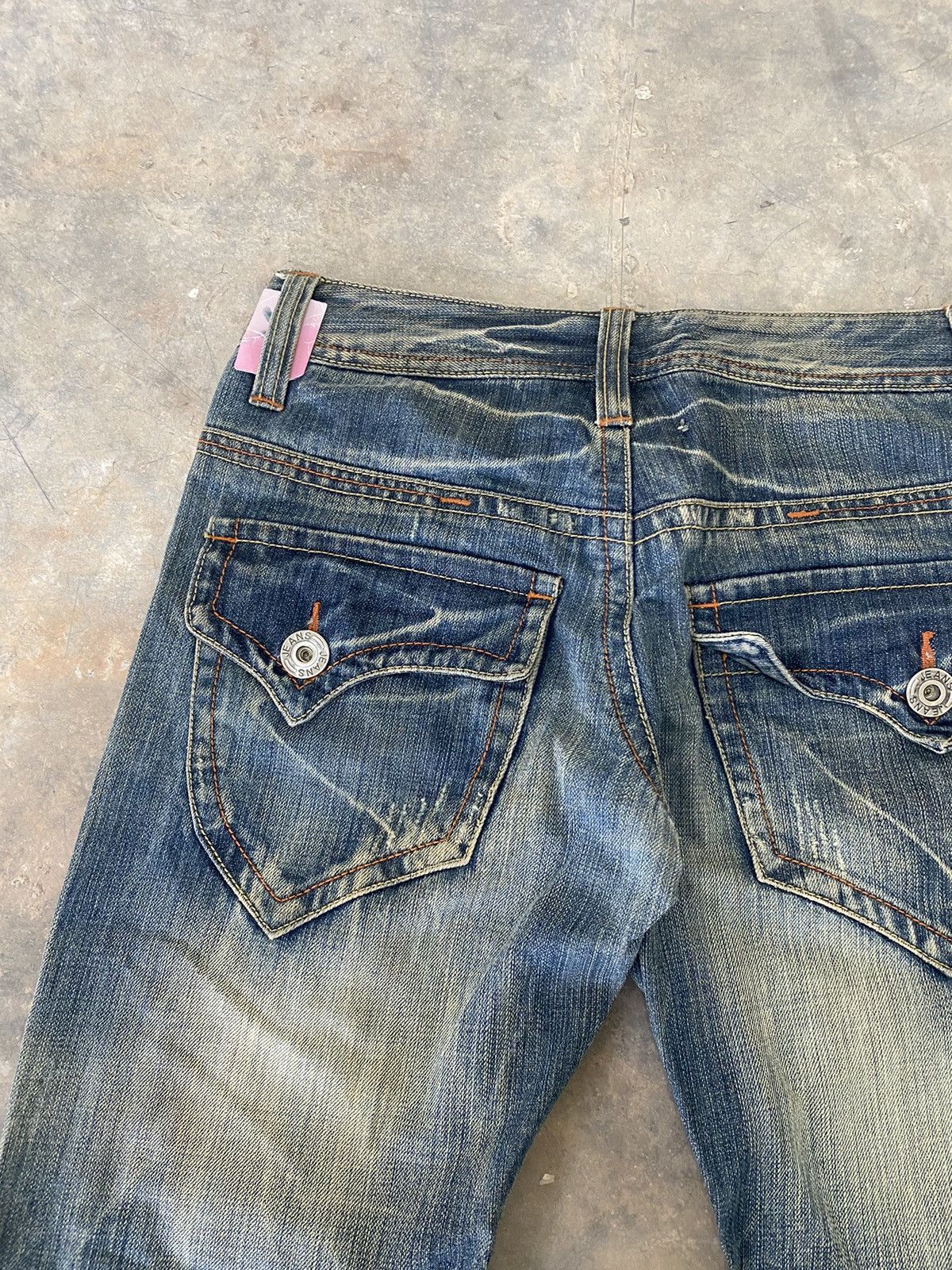 Hysteric Glamour × Japanese Brand × Le Grande Bleu (L.G.B.) Flare ☠️ Remix Wash Jeans punk Grunge LGB Rare Japan Size US 30 / EU 46 - 14 Thumbnail