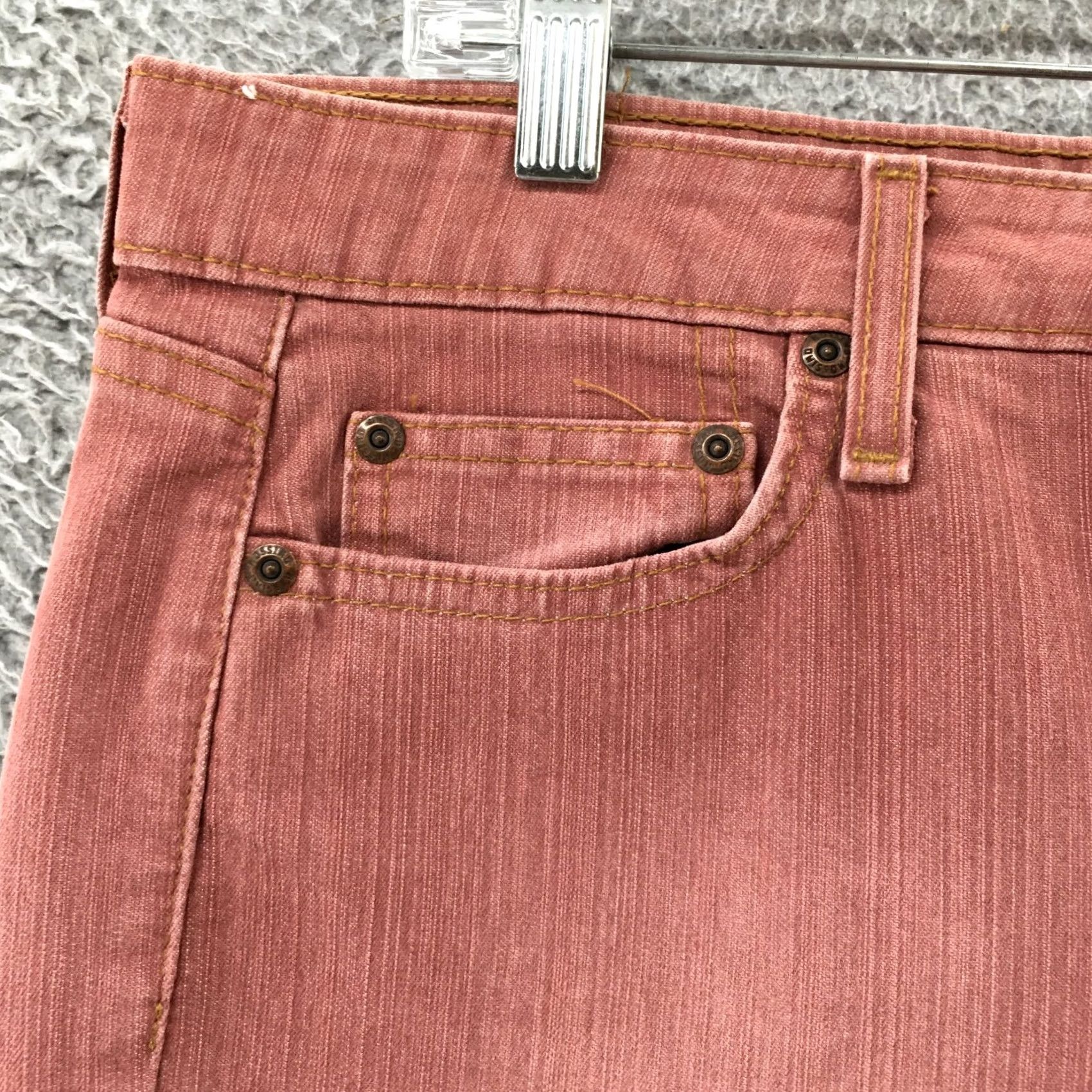 Mossimo Mossimo Red Stretch Flared Jeans Womens 13 Cotton Blend Zip Fly 5-Pocket Size 34" / US 12 / IT 48 - 4 Thumbnail