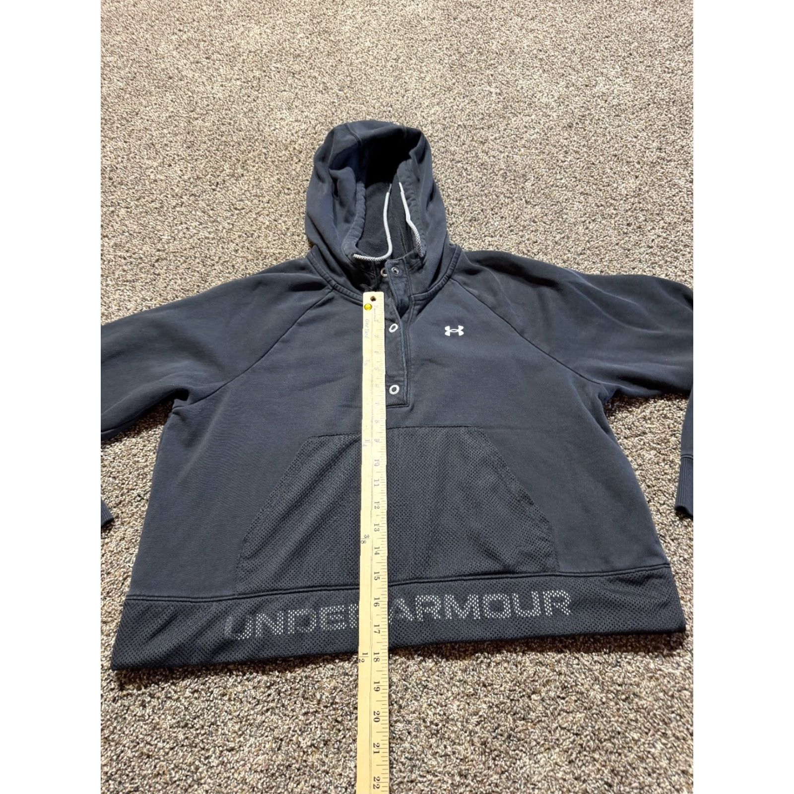 Under Armour Under Armour Hoodie Pullover Womens M Black Logo Activewear Sports Hooded Pullover Womens Middle? Size M / US 6-8 / IT 42-44 - 7 Thumbnail