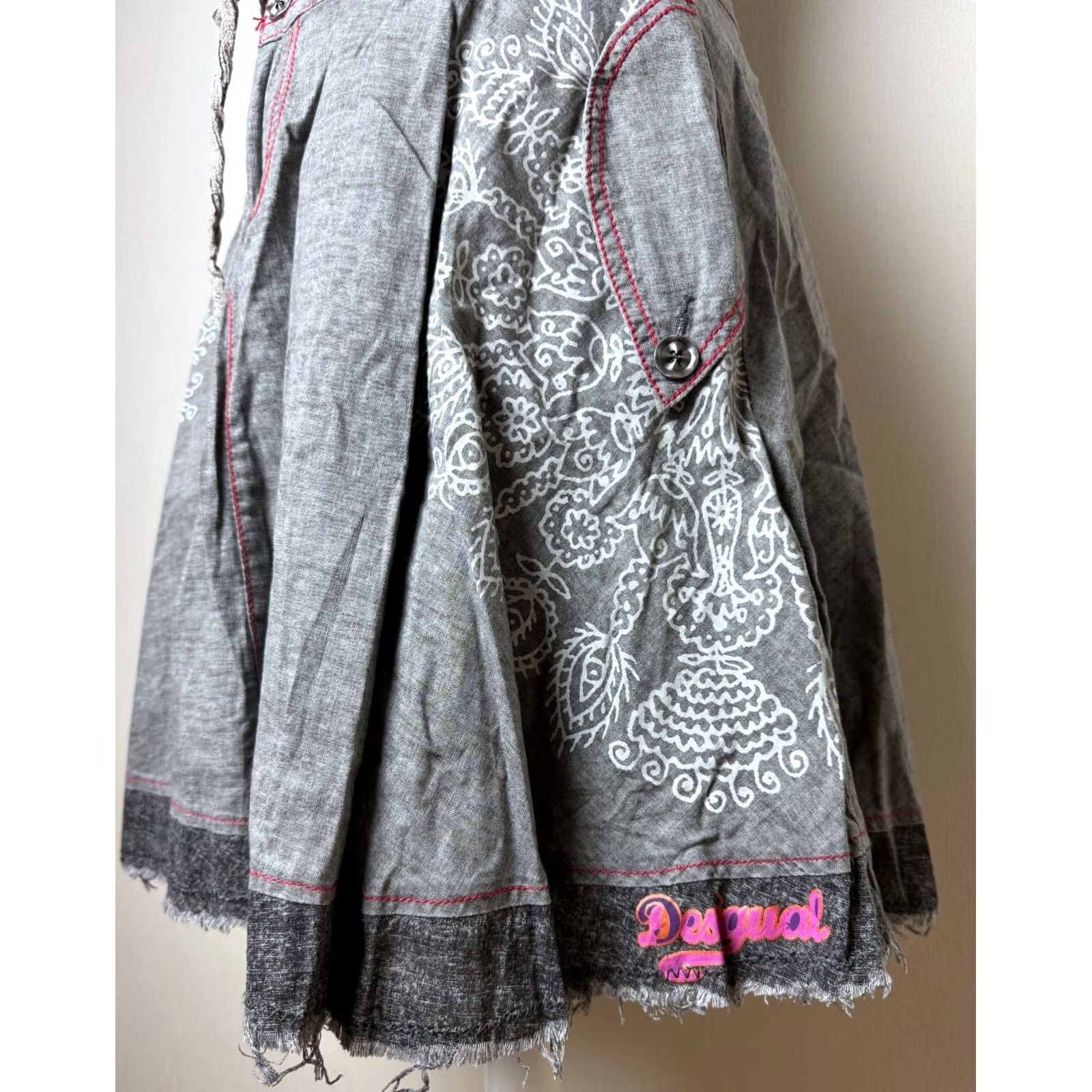 Desigual Desigual Skirt Women 38 Grey Knee Length Cotton Desigual Skirt Women 38 Grey Knee Length Cotton 30F2752 Size 26" / US 2 / IT 38 - 3 Thumbnail