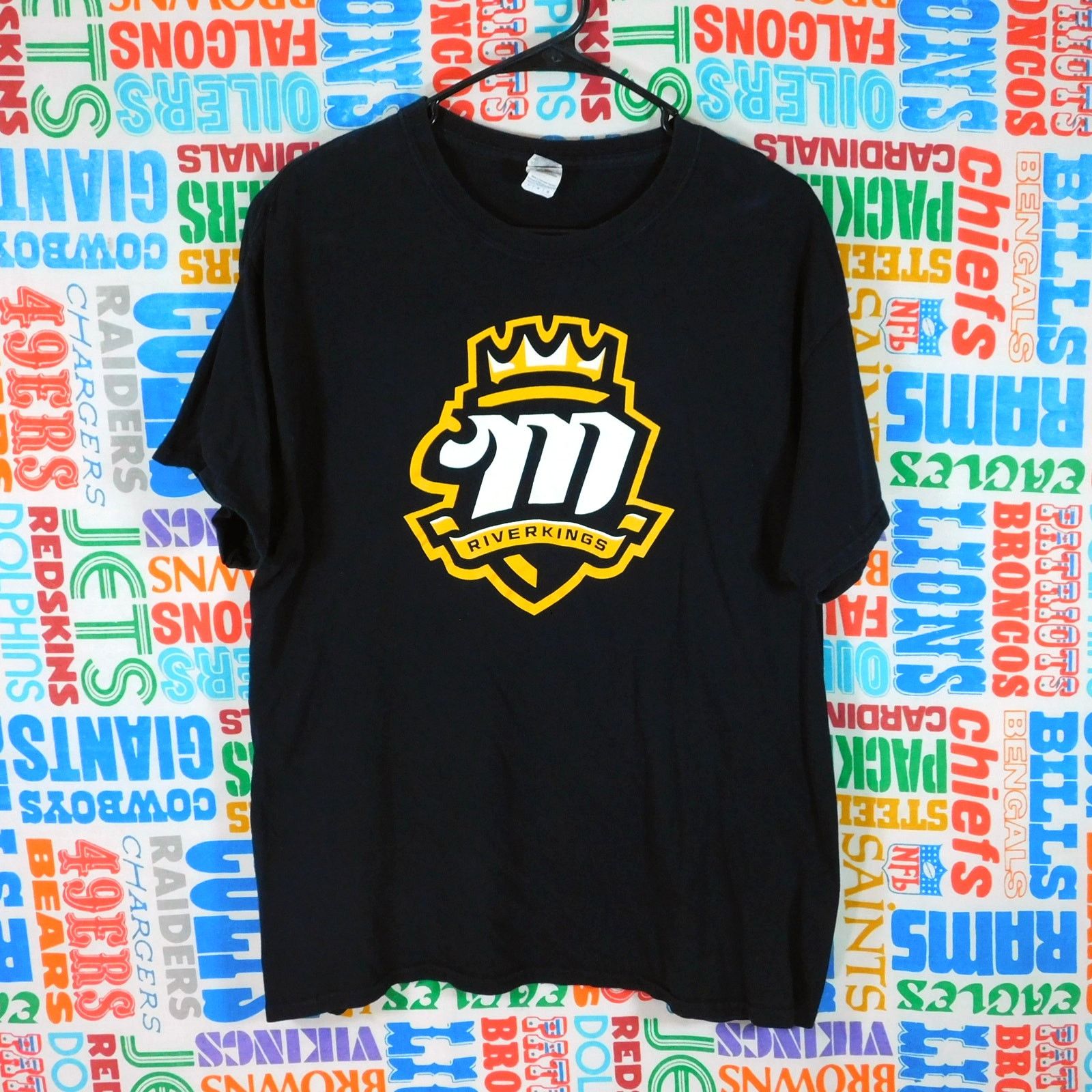 Gildan Mississippi Riverkings Defunct SPHL Team T Shirt Size L Size US L / EU 52-54 / 3 - 1 Thumbnail
